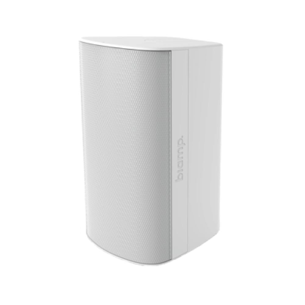 Biamp 8in Coaxial Surface Mount Indoor/Outdoor Loudspeaker w/ HF compression driver, U bracket white