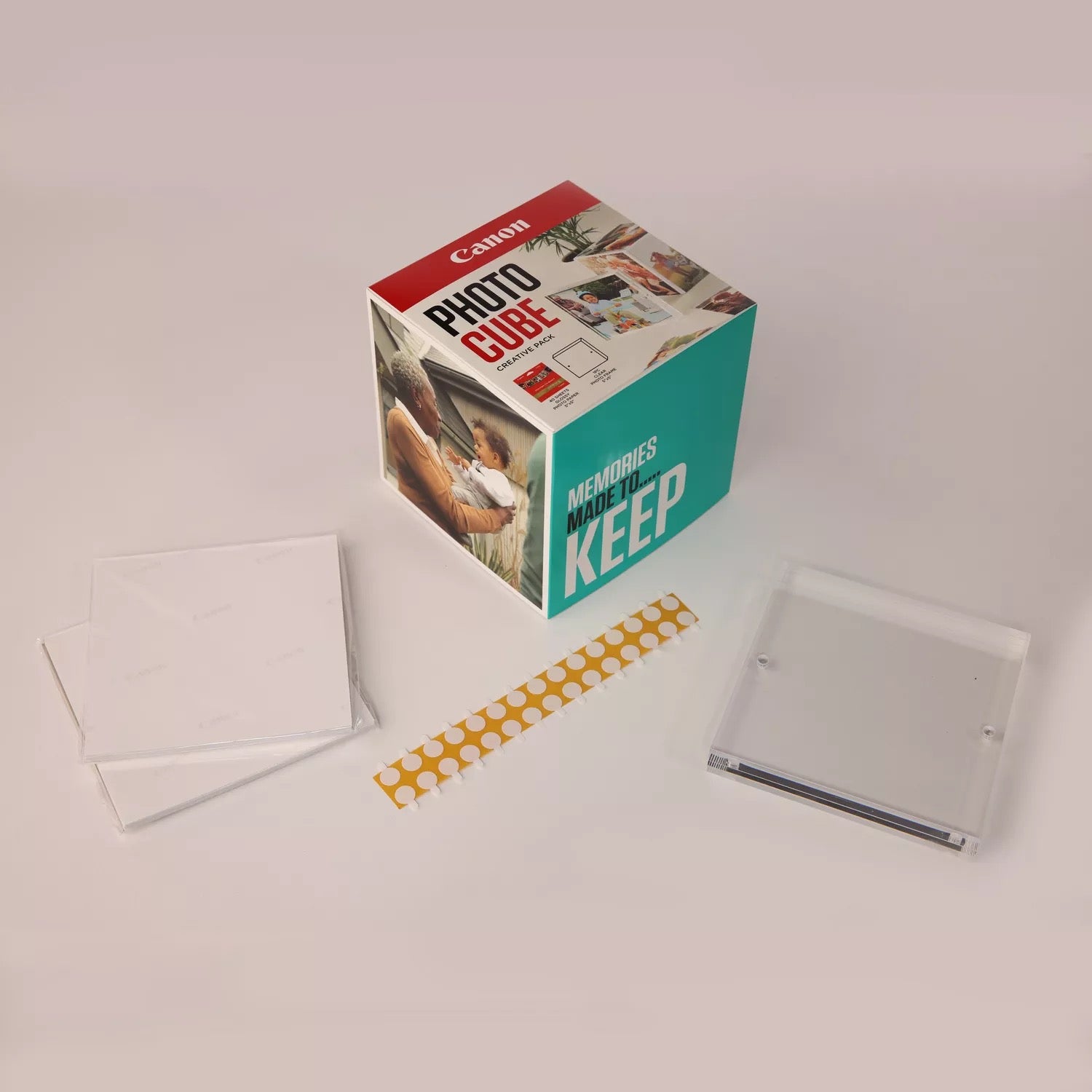 CANON pp-201 Ink Cartridge 5x5 Photo Cube Creative Pack White Blue