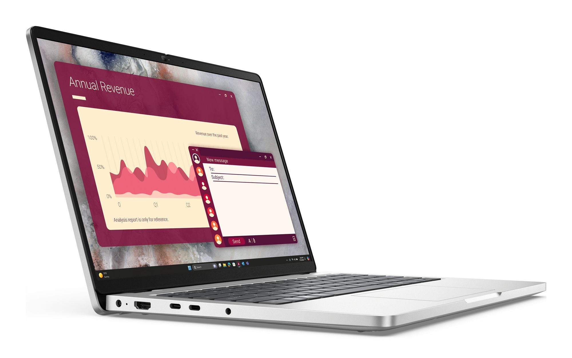 "DELL Pro 14 PC14250 Intel Core Ultra 7 255U Laptop 35.6 cm (14"") Full HD+ 32 GB DDR5-SDRAM 512 GB SSD Wi-Fi 6E (802.11ax) Windows 11 Pro Czech, Slovakian Silver"