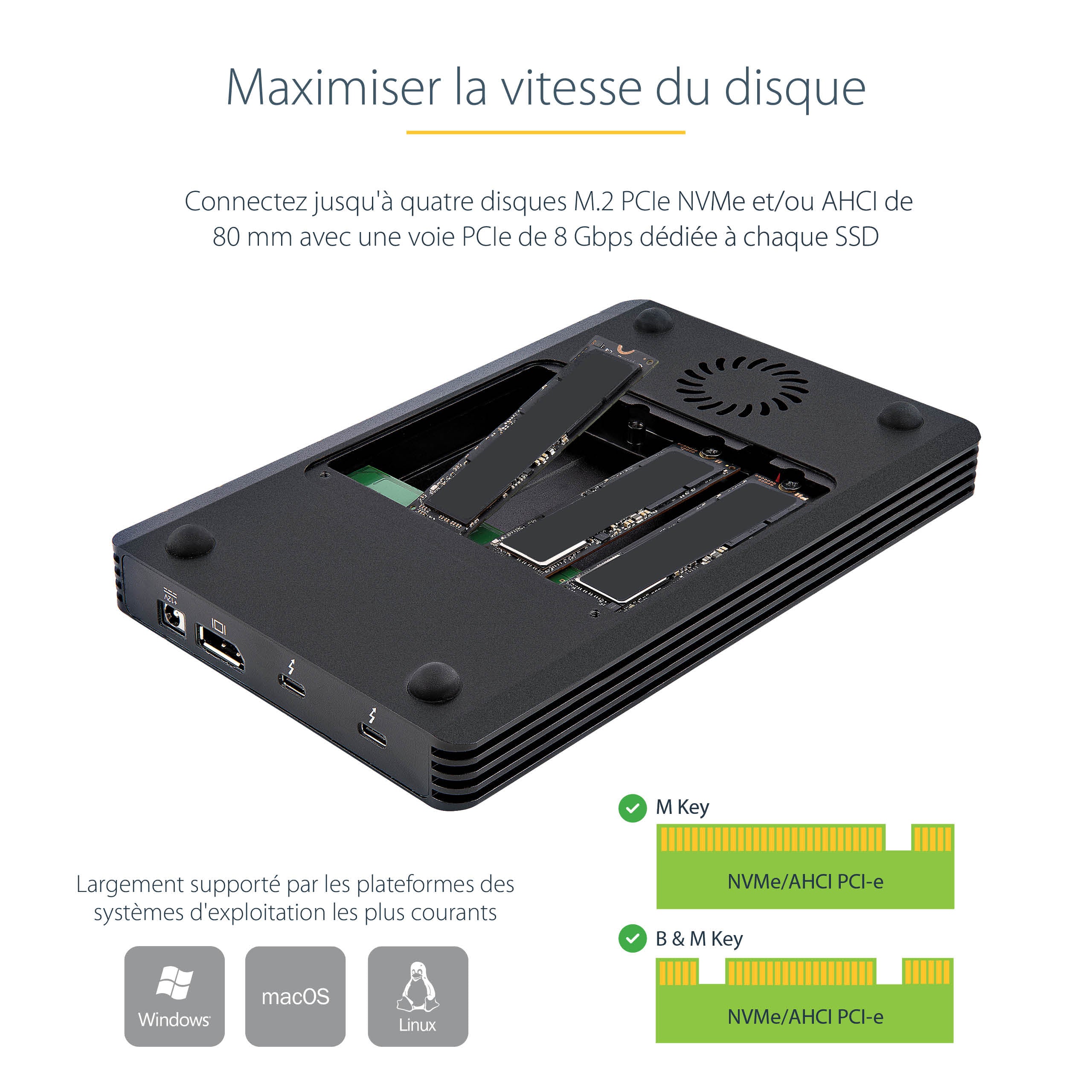 4 Bay Thunderbolt 3 NVMe Enclosure