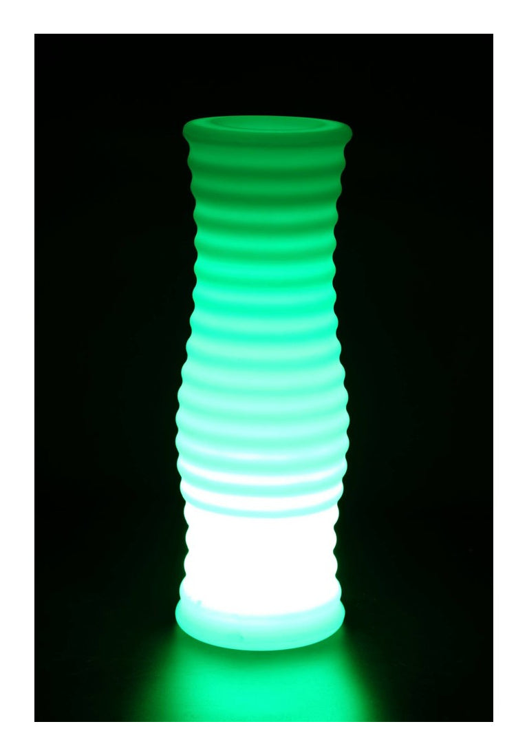 Techly I-LED FLOWERPOT Vase a fleurs avec éclairage LED RGB et télécommande