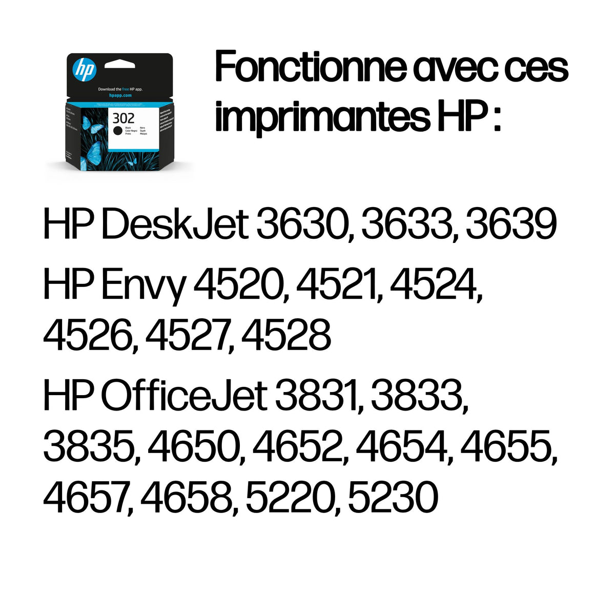 HP Tinte F6U66AE 302 schwarz - Original - Ink Cartridge