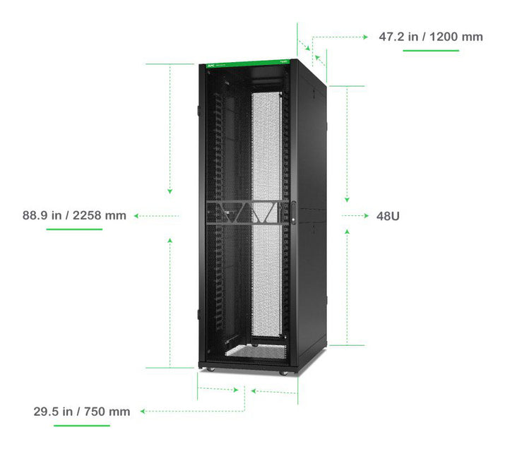 APC NetShelter SX Nwking Encl Gen2 48U 2