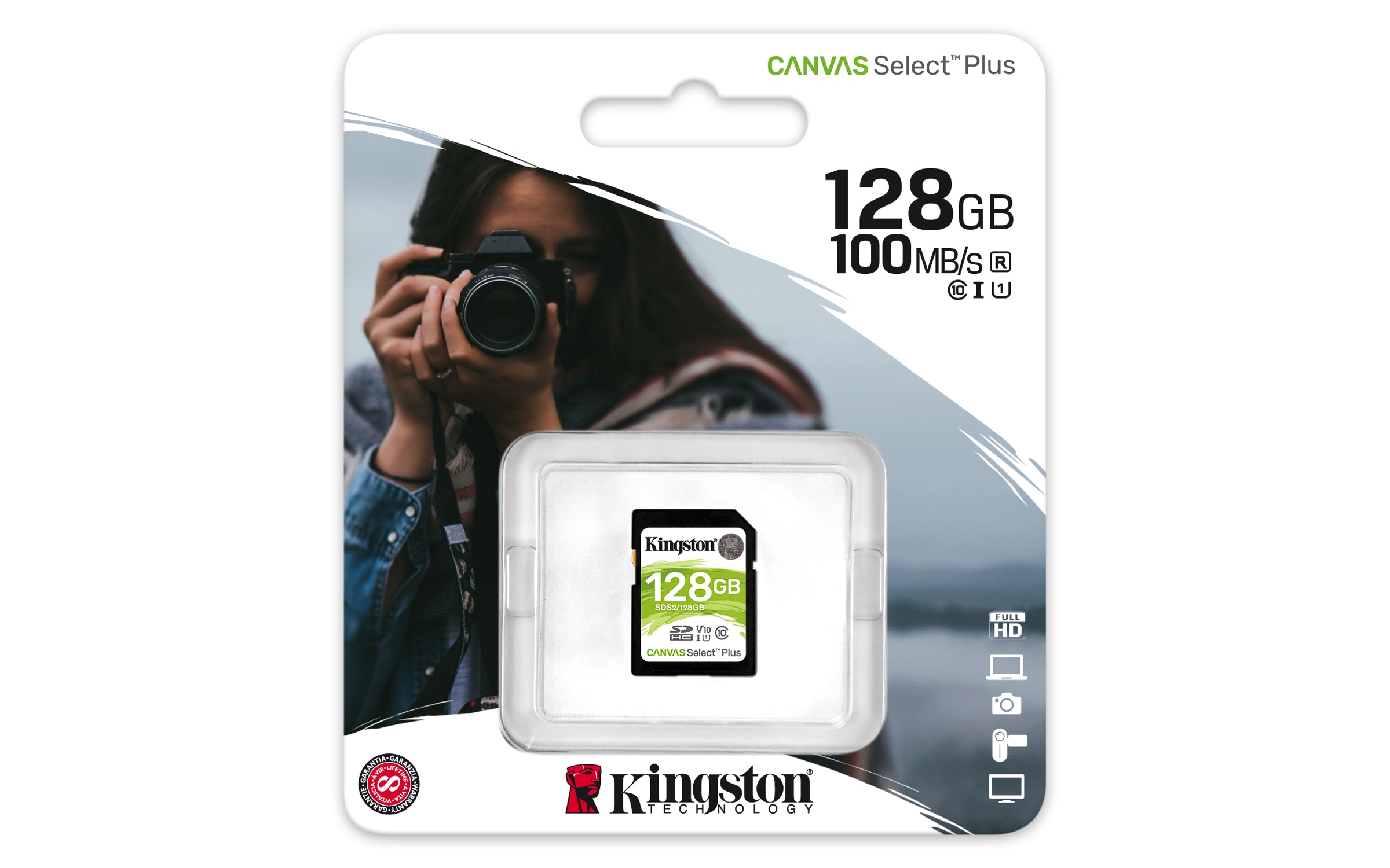 128GB SDXC Canvas Select Plus