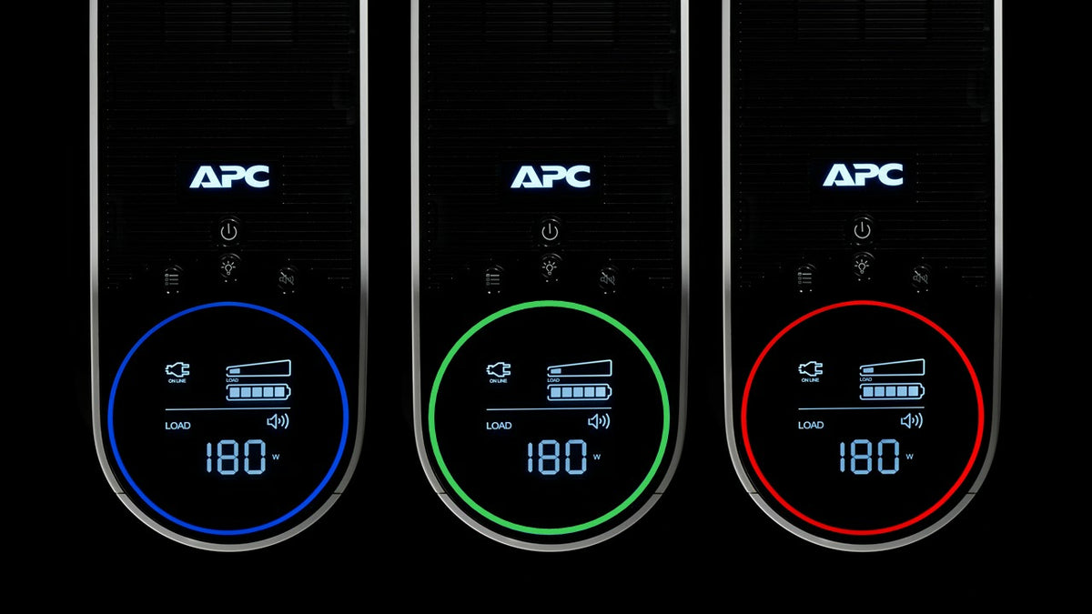 APC Back-UPS Pro UPS tower RGB lights AC 230V 1320Watt 2200VA 1-phase output connectors 6 Black midnight