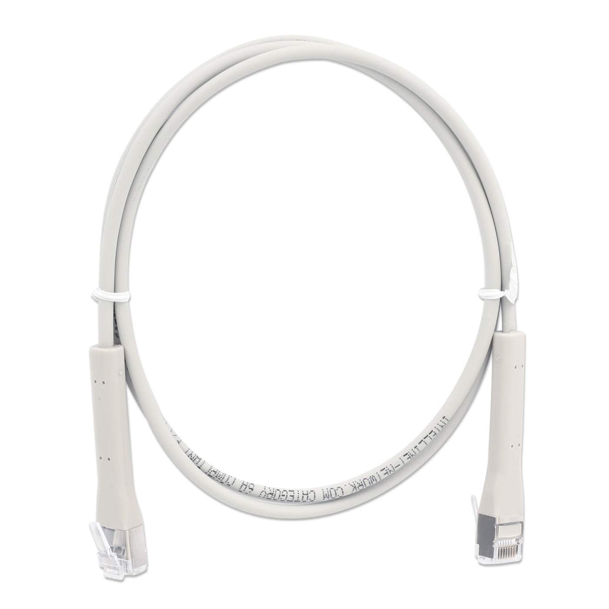Intellinet 745116 câble de réseau Gris 0,3 m Cat6a F/FTP (FFTP) Rond