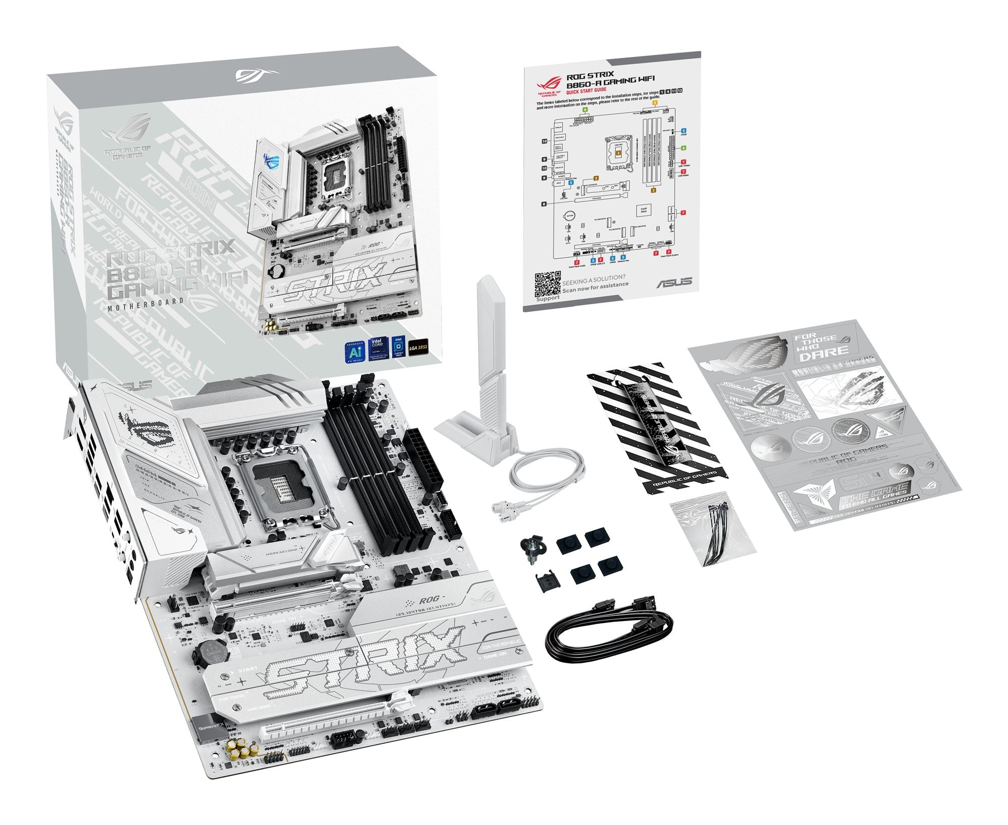 ASUS ROG STRIX B860-A GAMING WIFI LGA1851 DDR5 ATX MB 1xHDMI 1xDP 4xM.2 4xSATA