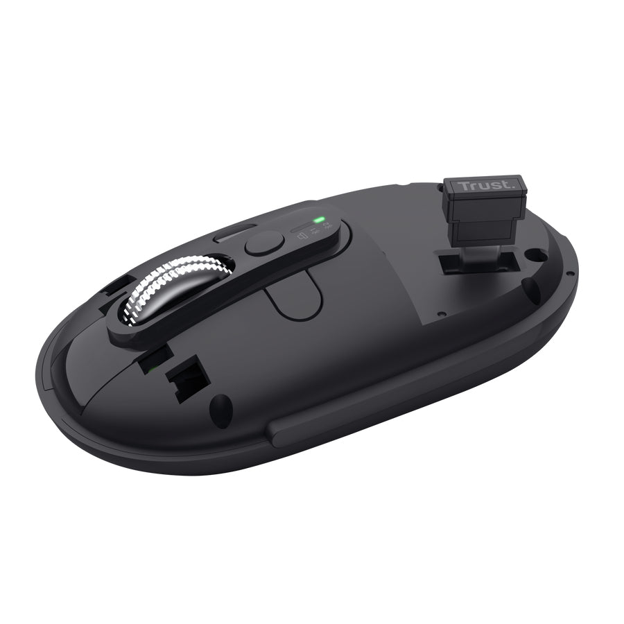 TRUST Souris sans fil SERON hyperscroll multi-connexion rechargeable noir