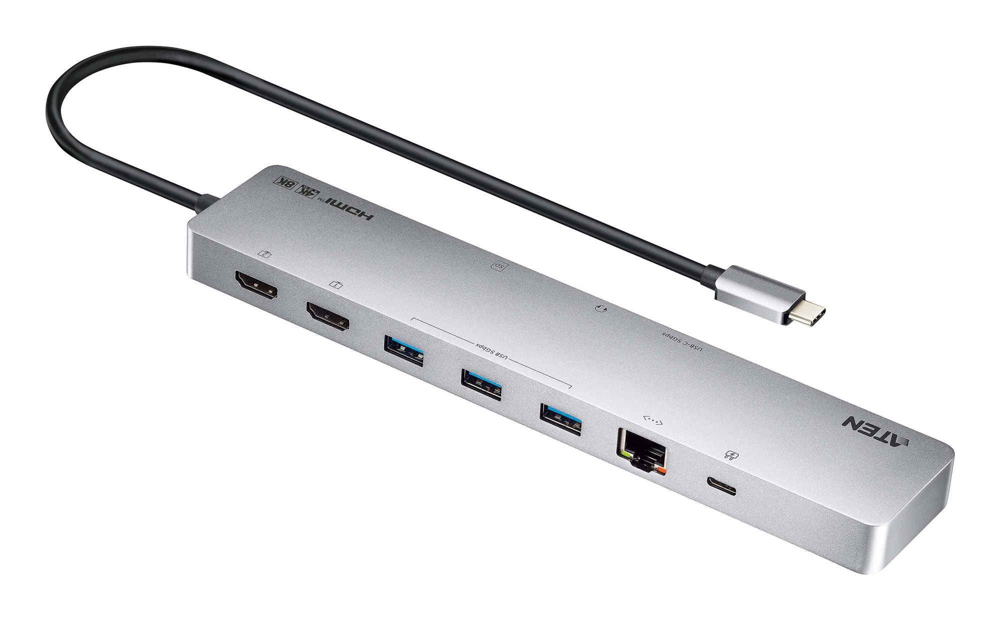 ATEN UH3240 station d accueil USB-C 11 en 1 Dual HDMI PD100W