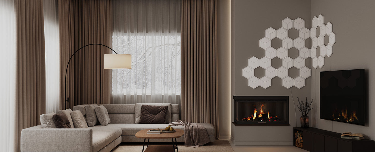 Govee H606A Glide Hexagon Light Panels Ultra 7-pack | Éclairage LED | RGBIC, 2.4GHz Wi-Fi, Bluetooth