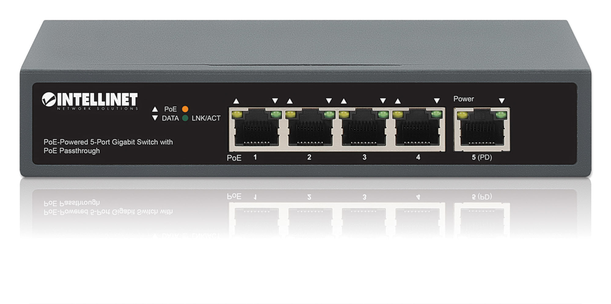Intellinet 561808 commutateur réseau Gigabit Ethernet (10/100/1000) Connexion Ethernet, supportant l'alimentation via ce port (PoE)