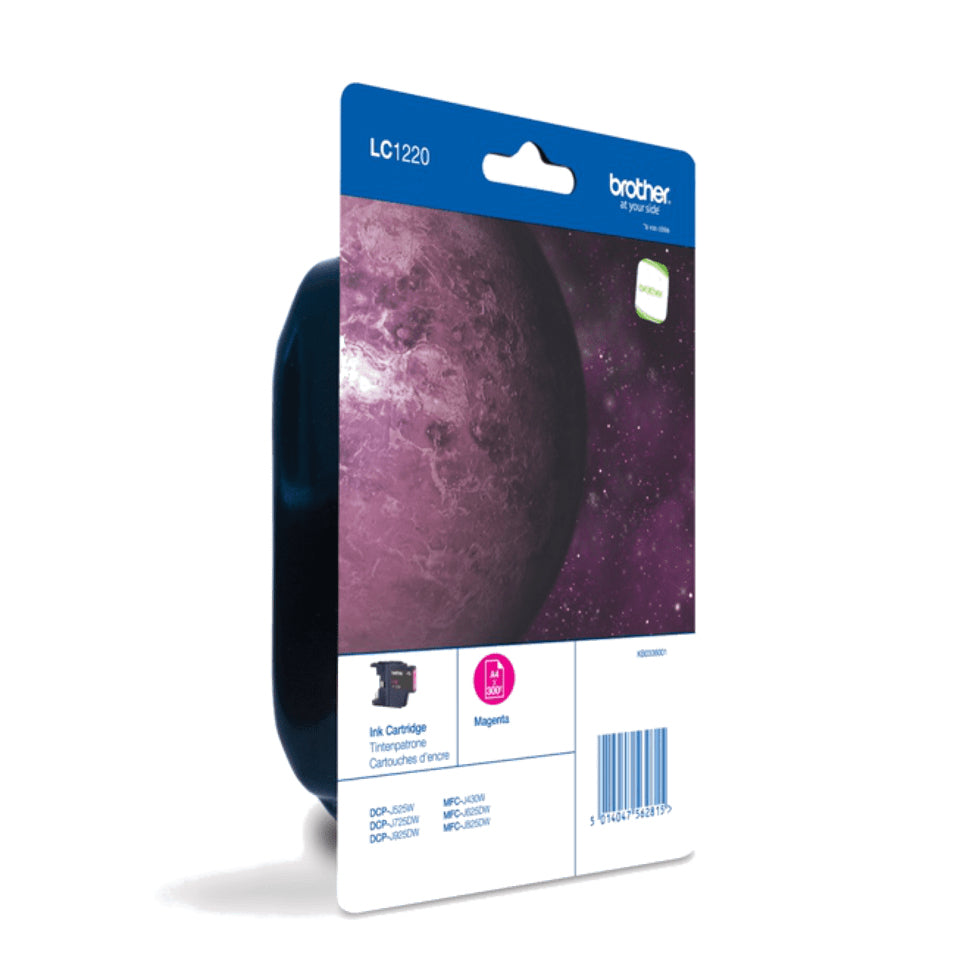 BROTHER LC-1220 cartouche d encre magenta capacité standard 300 pages 1-pack blister sans alarme