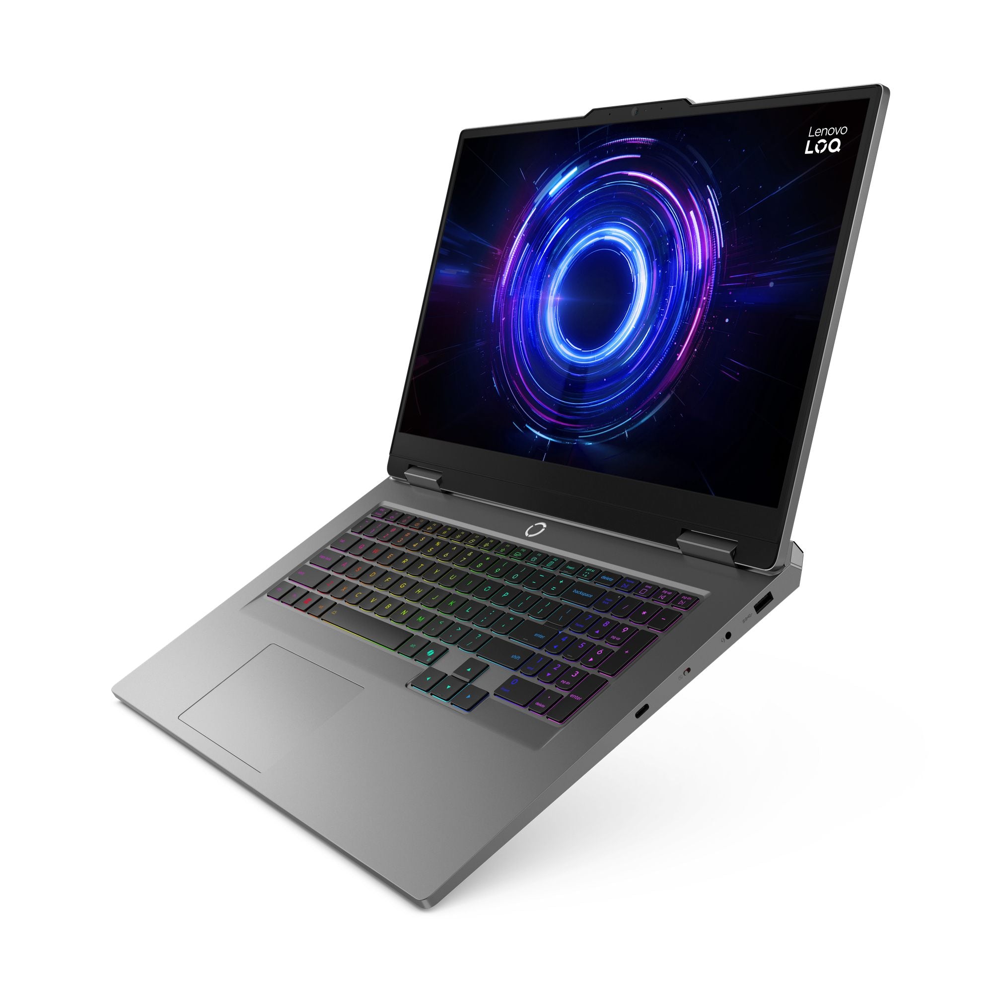 Lenovo LOQ 17IRX10 Intel® Core™ i5 i5-13450HX Ordinateur portable 43,9 cm (17.3") Full HD 16 Go DDR5-SDRAM 512 Go SSD NVIDIA GeForce RTX 5050 Wi-Fi 6 (802.11ax) Windows 11 Home Français Gris