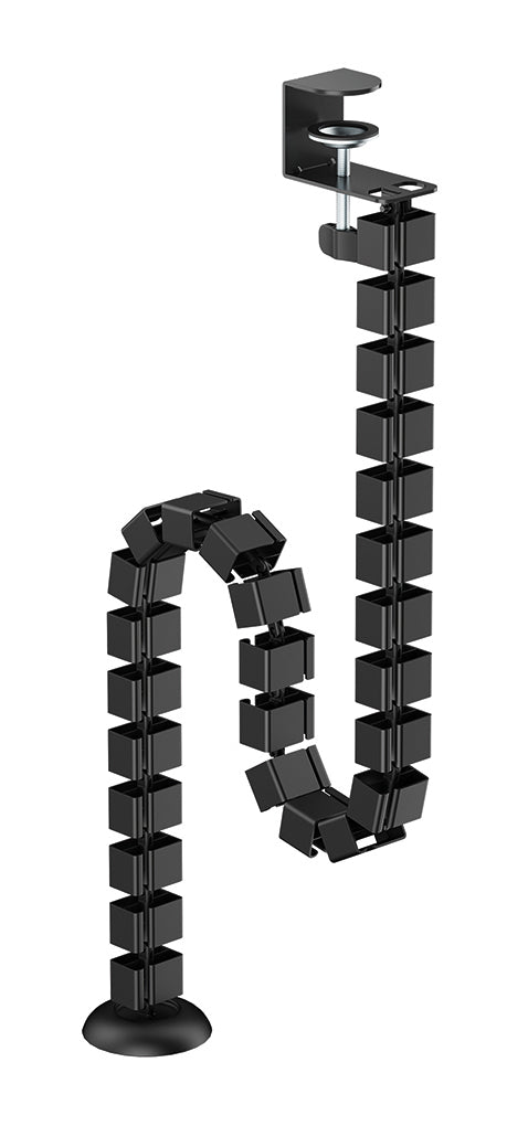 NEOMOUNTS Cable Spine Organizer for sit/stand desk frames clamp mounted black