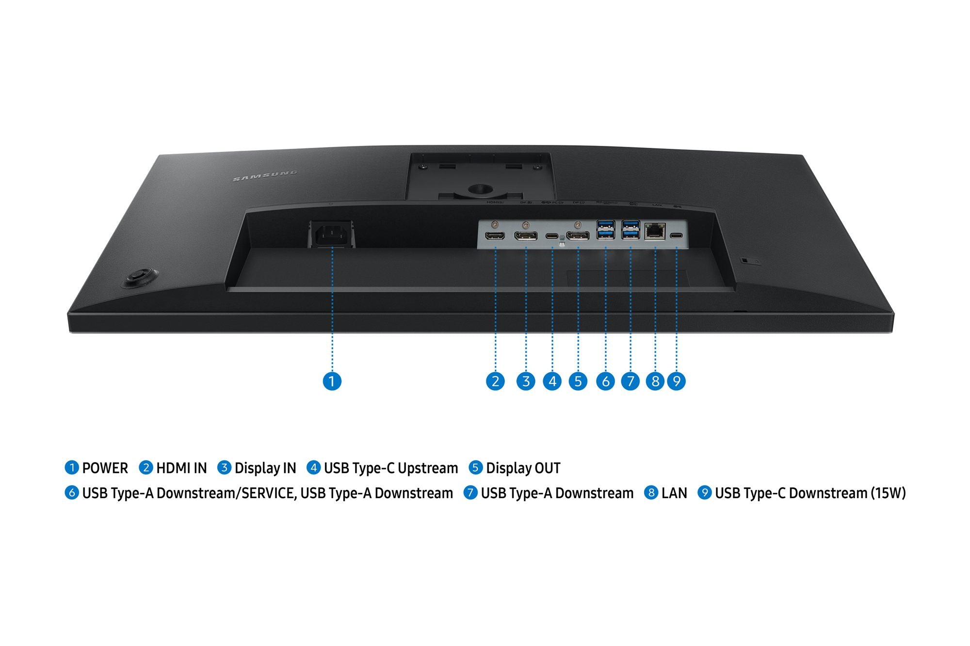 SAMSUNG LS27F430UAUXEN 27p S43UF FHD 1920 x1080 IPS Panel 100Hz USB-C 90W/15W HDMI DP DP Out LAN RJ45