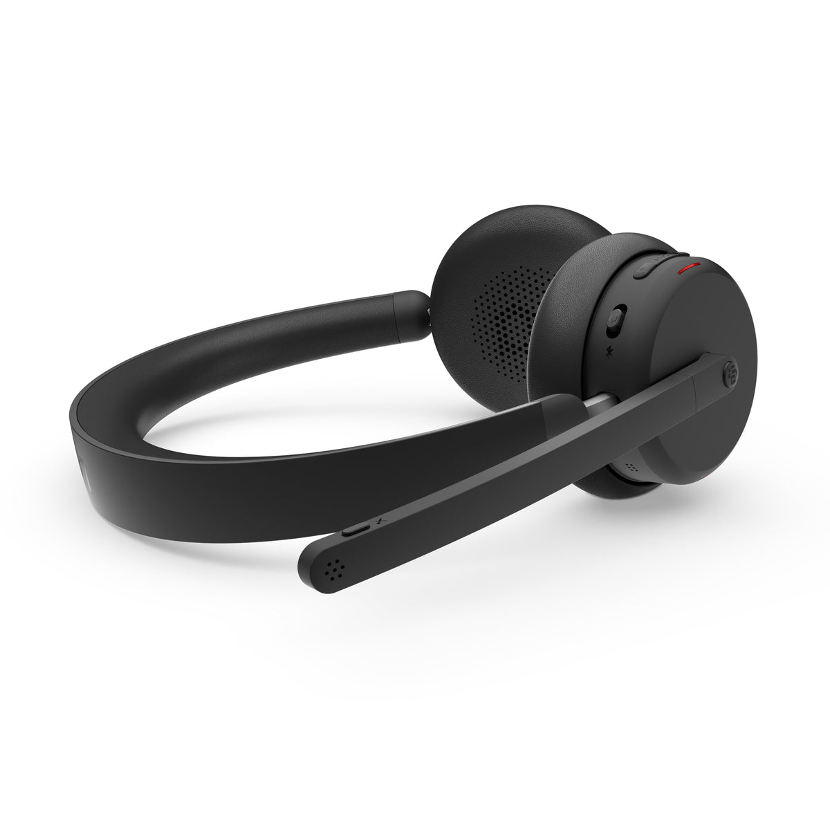 LENOVO 6550 Headset on-ear Bluetooth wireless active noise cancelling USB-C black Certified for Microsoft Teams