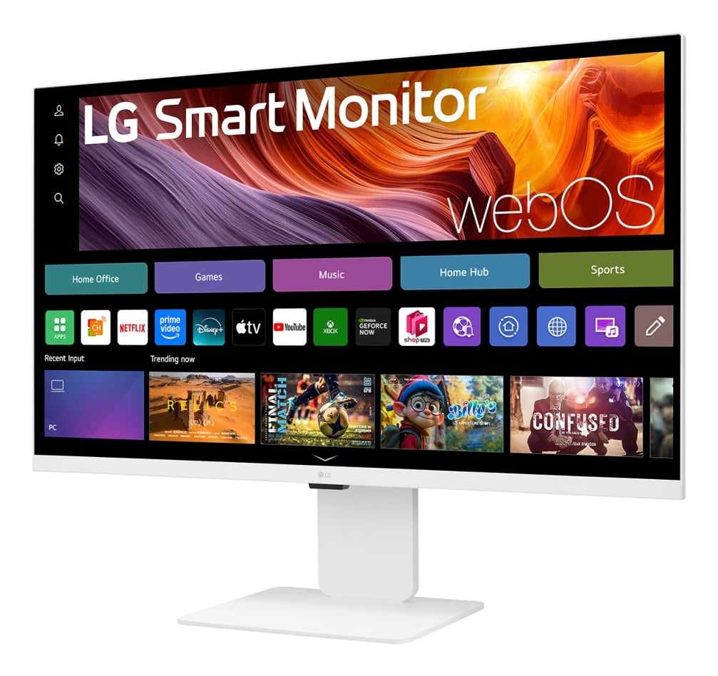 LG 32U850SA-W 31.5p Smart Monitor UHD IPS WebOS 60Hz 5ms 400cd/m2 HDMIx2 USB C PD 90W HUB USB Camera Pivot