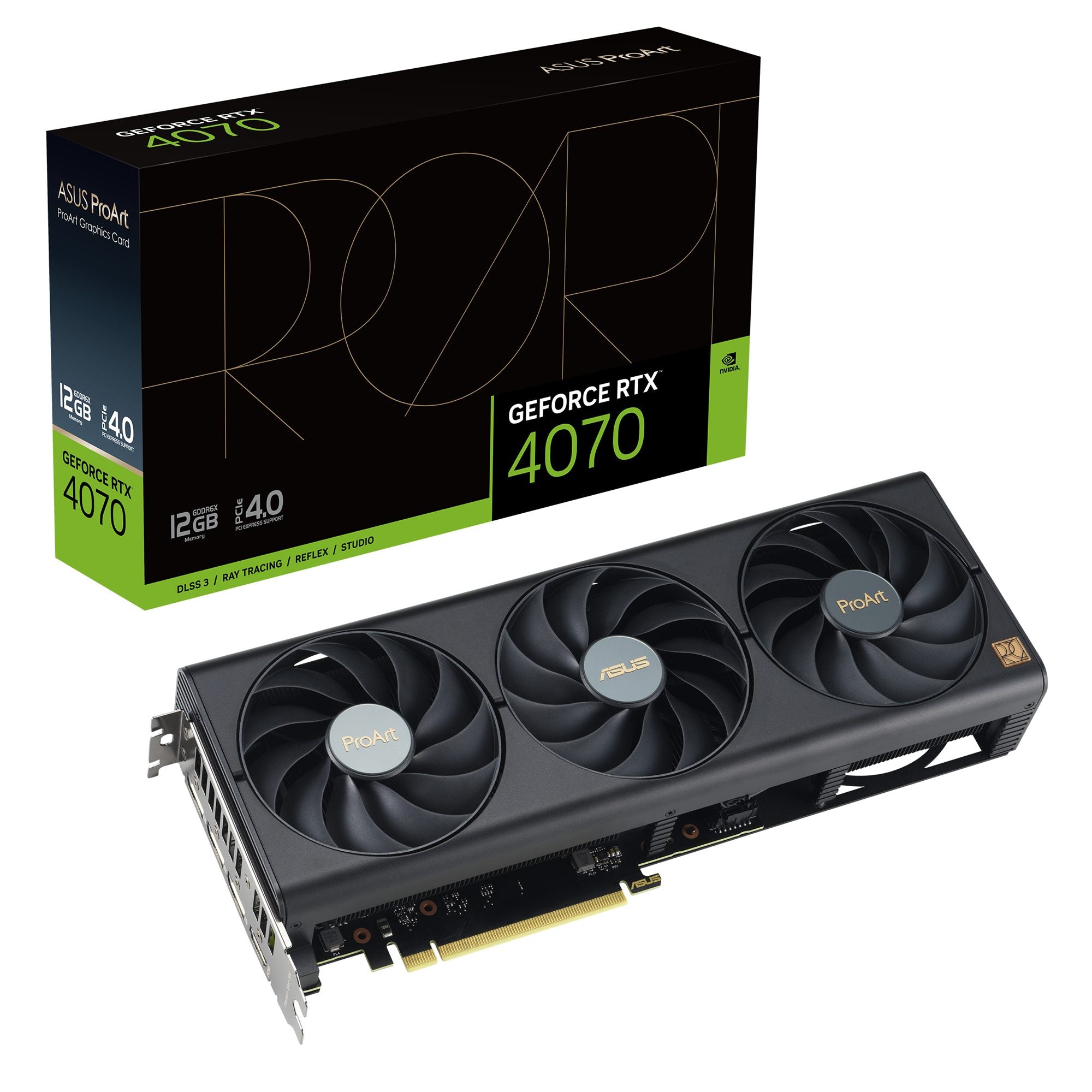 ASUS PROART GeForce RTX 4070 12Go GDDR6X OC 1xHDMI 3xDP PCI-E 4.0