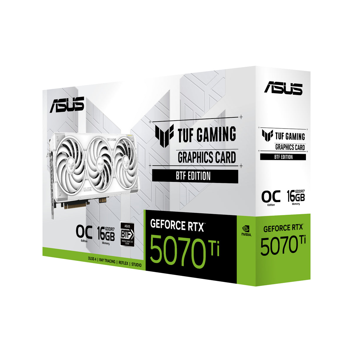 ASUS TUF Gaming GeForce RTX 5070 Ti OC 16Go GDDR7 BTF White