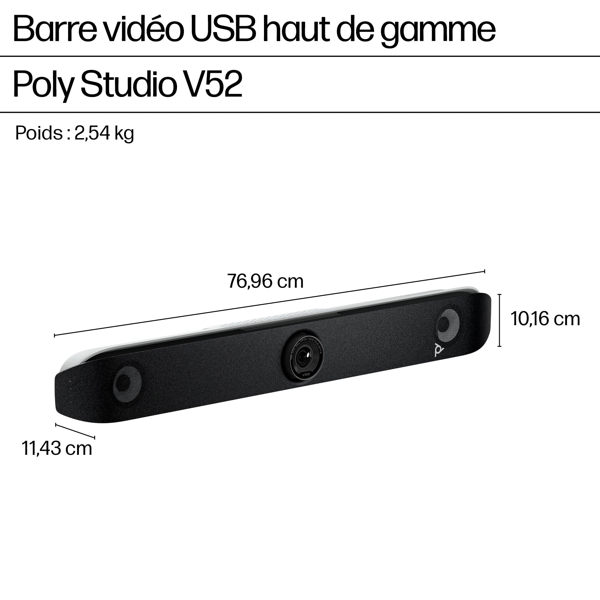 Poly Studio V52 USB Video Bar - EU