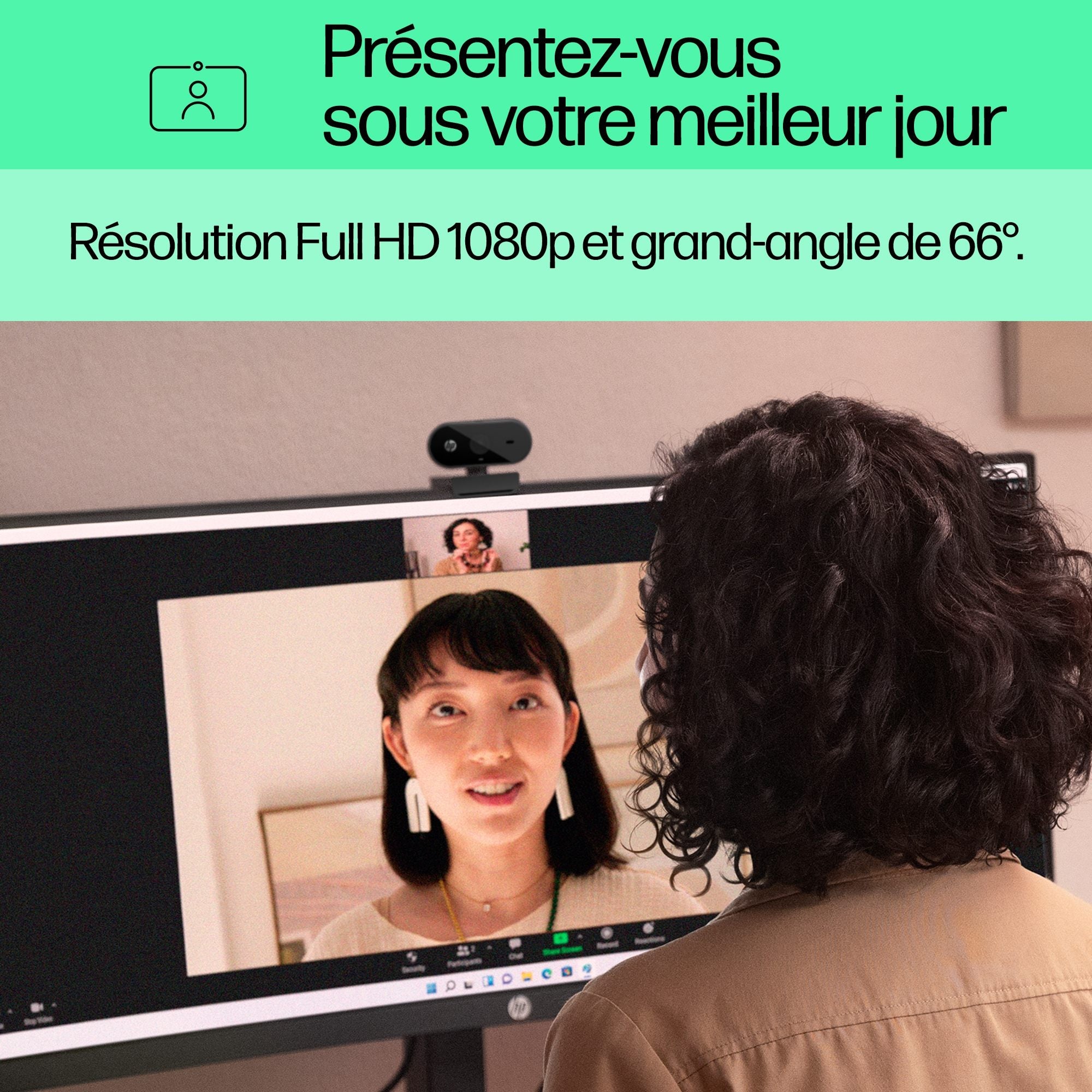HP 320 FHD webcam 1920 x 1080 pixels USB Noir