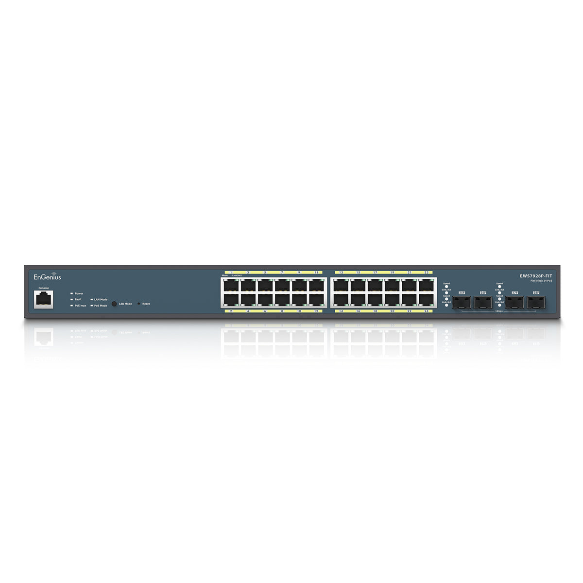 ENGENIUS EWS72928-FIT FitSwitch 24 GIGABIT PoE+ 185W & 2 SFP