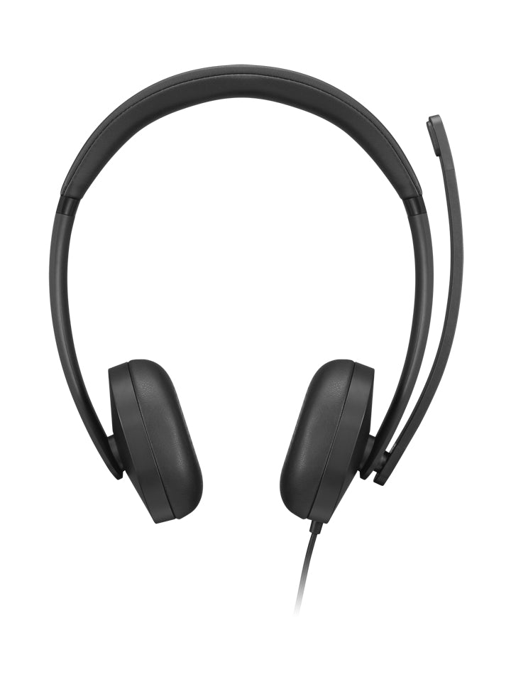 LENOVO 5000 Headset on-ear wired USB-C black Certified for Microsoft Teams