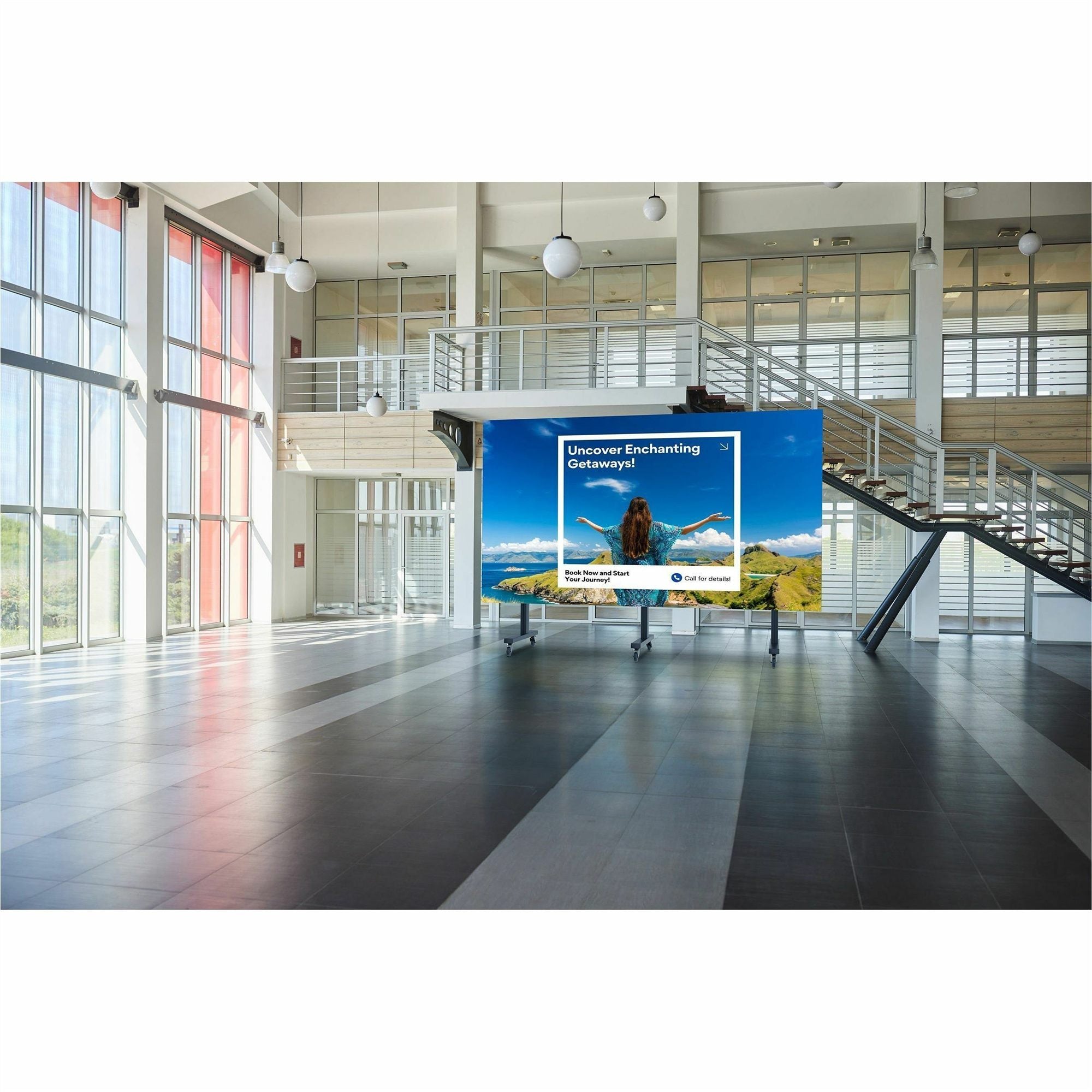 Peerless 5x5 Universal Mobile Trolley for latching dvLED displays up to 610mm wide