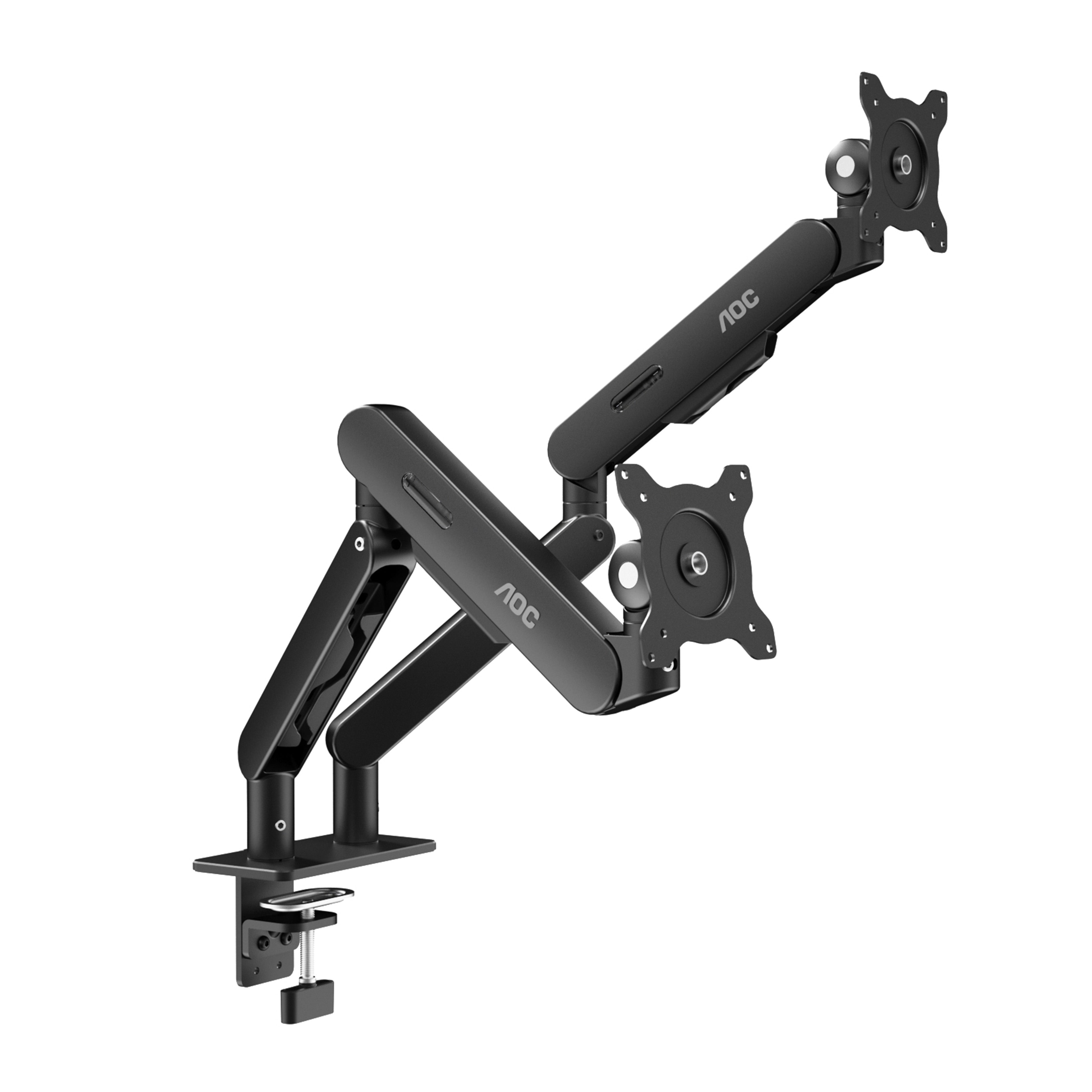 AOC AM420 bras pour - pour 2 écrans LCD / plasma - pour bureau - alliage d'aluminium - noir - Taille d'écran :17"-34"