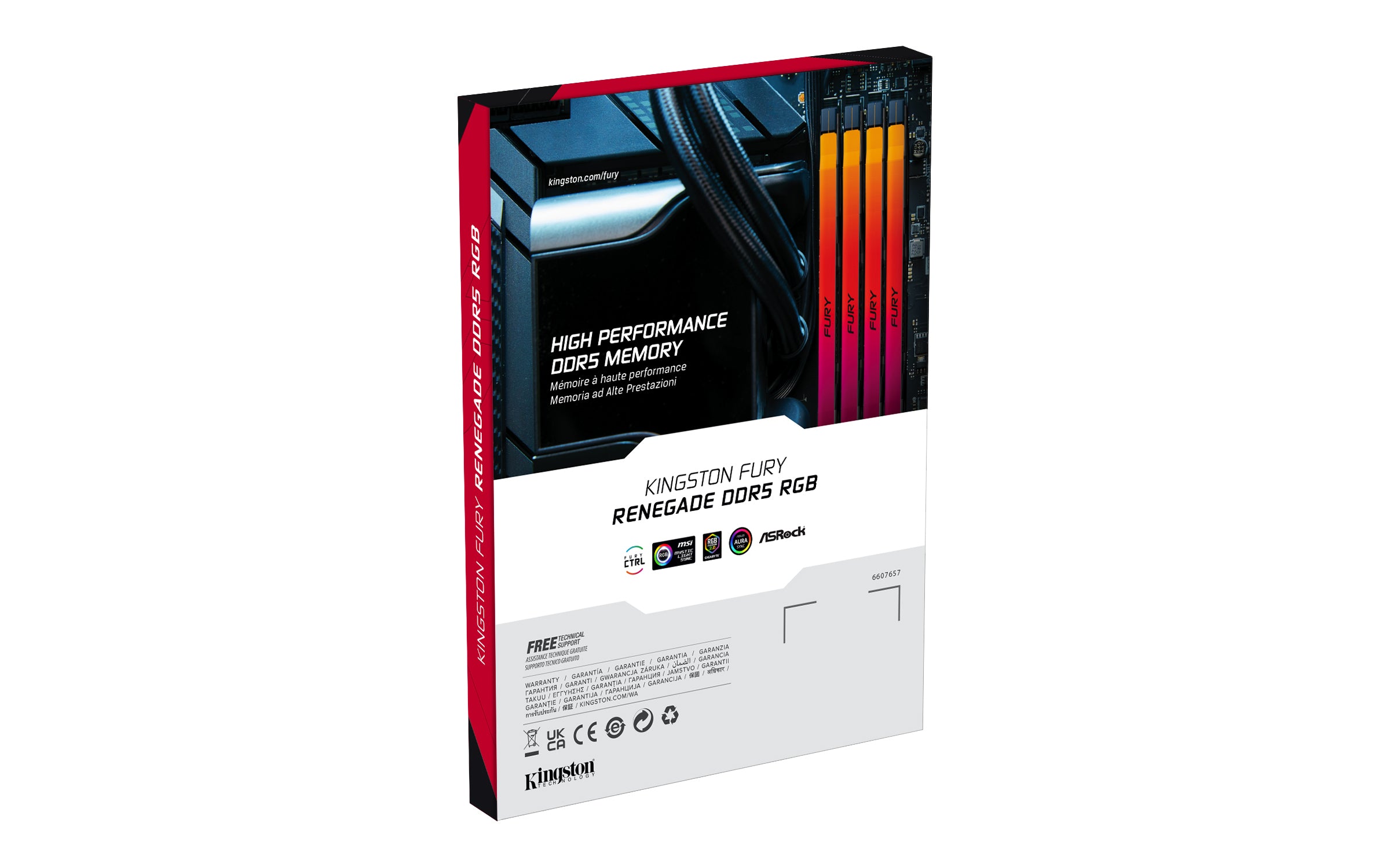 KINGSTON 48Go 6400MT/s DDR5 CL32 DIMM FURY Renegade RGB XMP