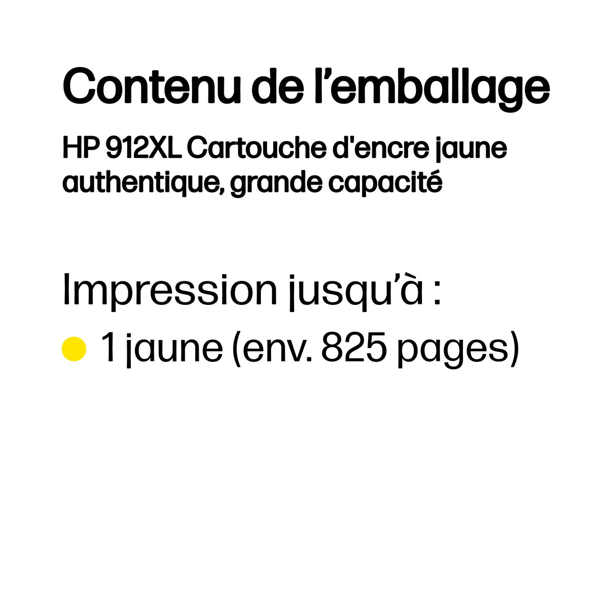 HP 912XL High Yield Yellow Original Ink Cartridge