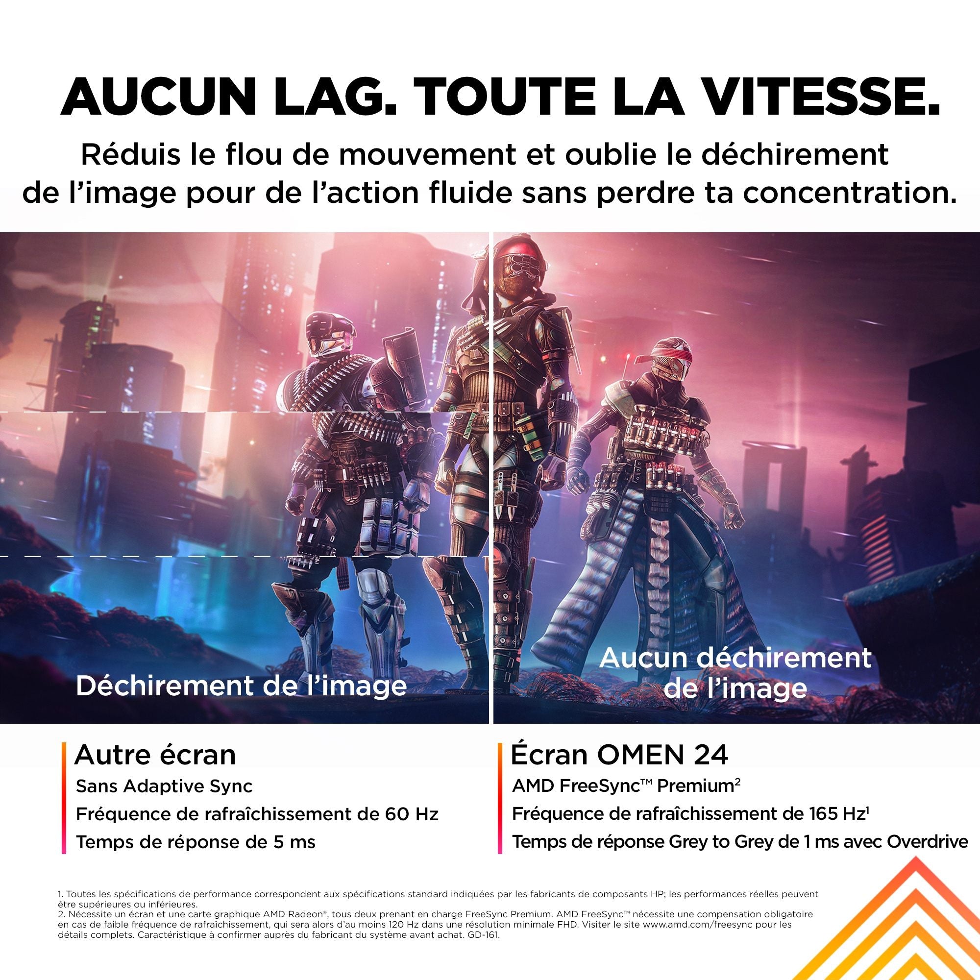 "OMEN by HP 23.8 inch FHD 165Hz Gaming Monitor - OMEN 24 écran plat de PC 60,5 cm (23.8"") 1920 x 1080 pixels Full HD LCD Noir"