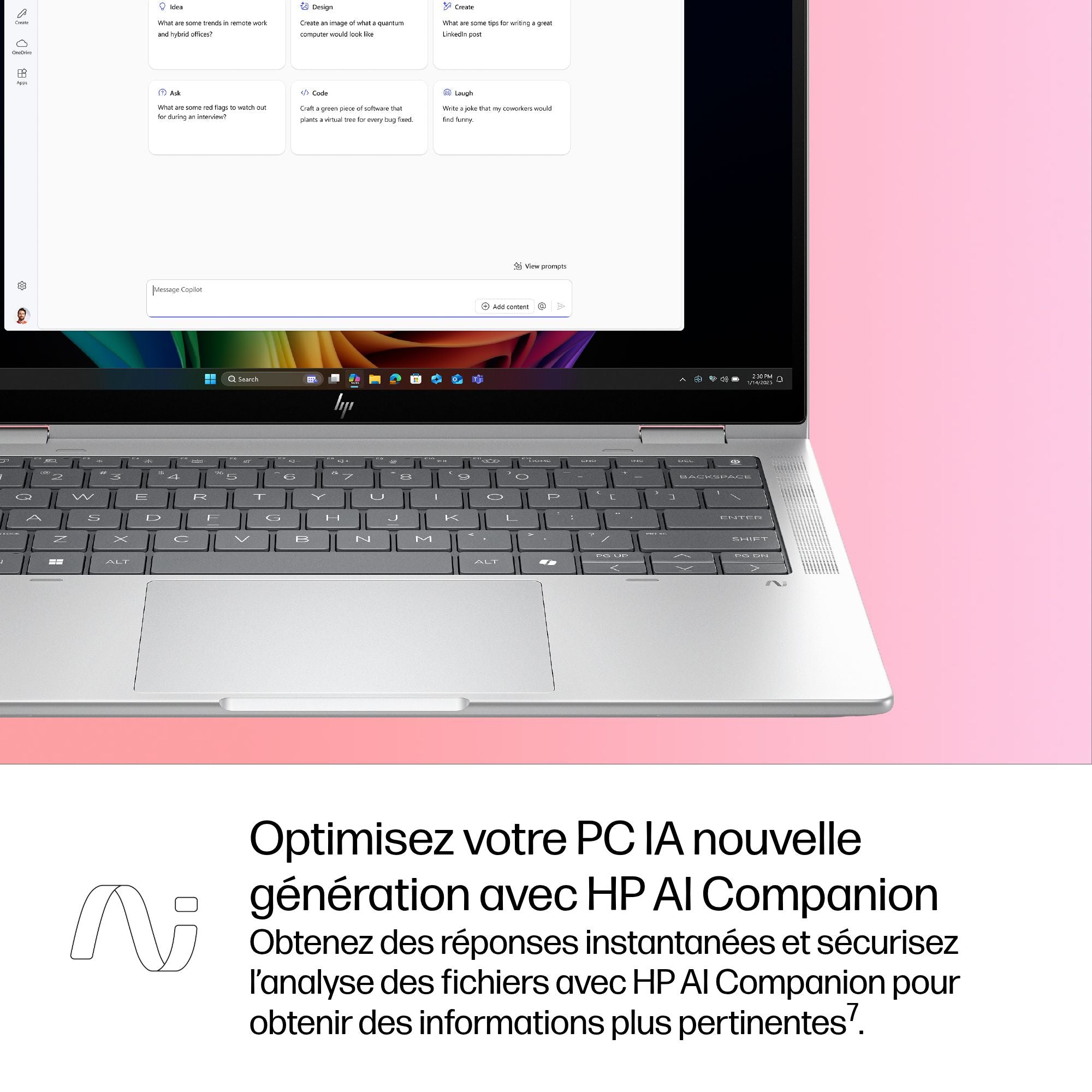 HP EliteBook X Flip IA Nouvelle génération Intel Core Ultra 7 258V 14p WUXGA 32Go 1To SSD UMA W11P Copilot + PC 3/3/0