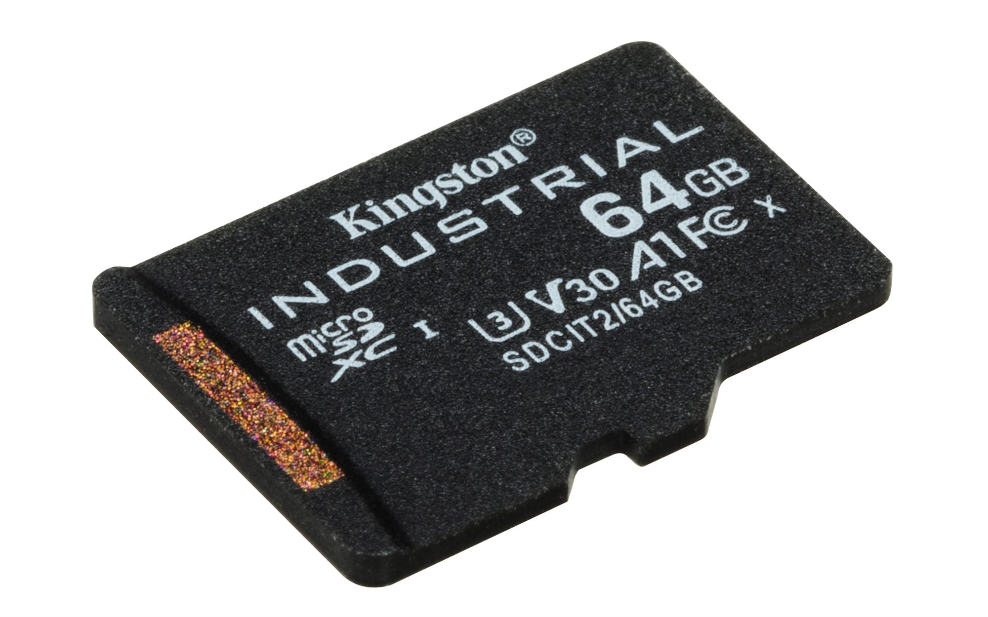 KINGSTON 64Go microSDXC Industrial C10 A1 pSLC Card + SD Adapter