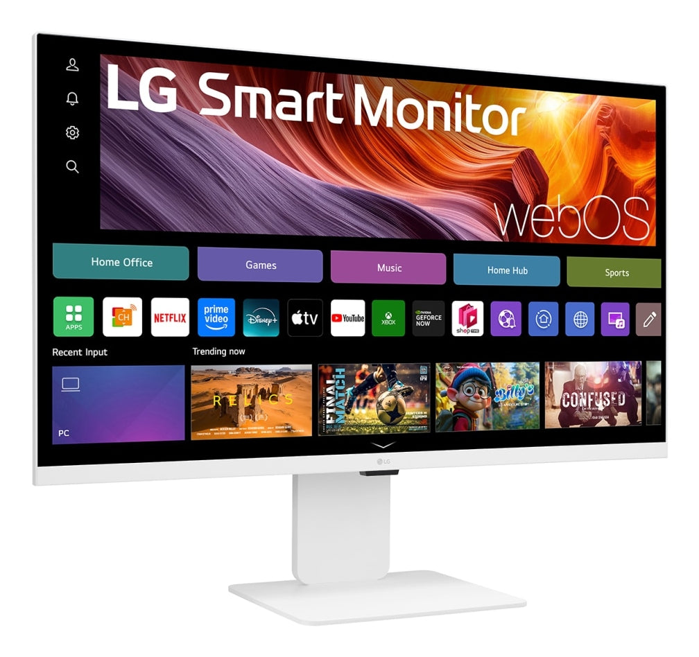 LG 32U850SA-W 31.5p Smart Monitor UHD IPS WebOS 60Hz 5ms 400cd/m2 HDMIx2 USB C PD 90W HUB USB Camera Pivot