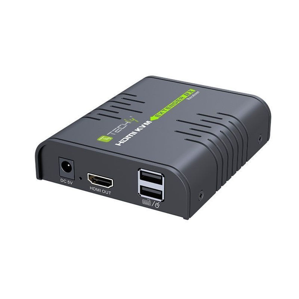 Techly IDATA HDMI-KVM2 Extendeur KVM HDMI/USB 1080p60Hz jusqu'a 120m sur câble Cat6