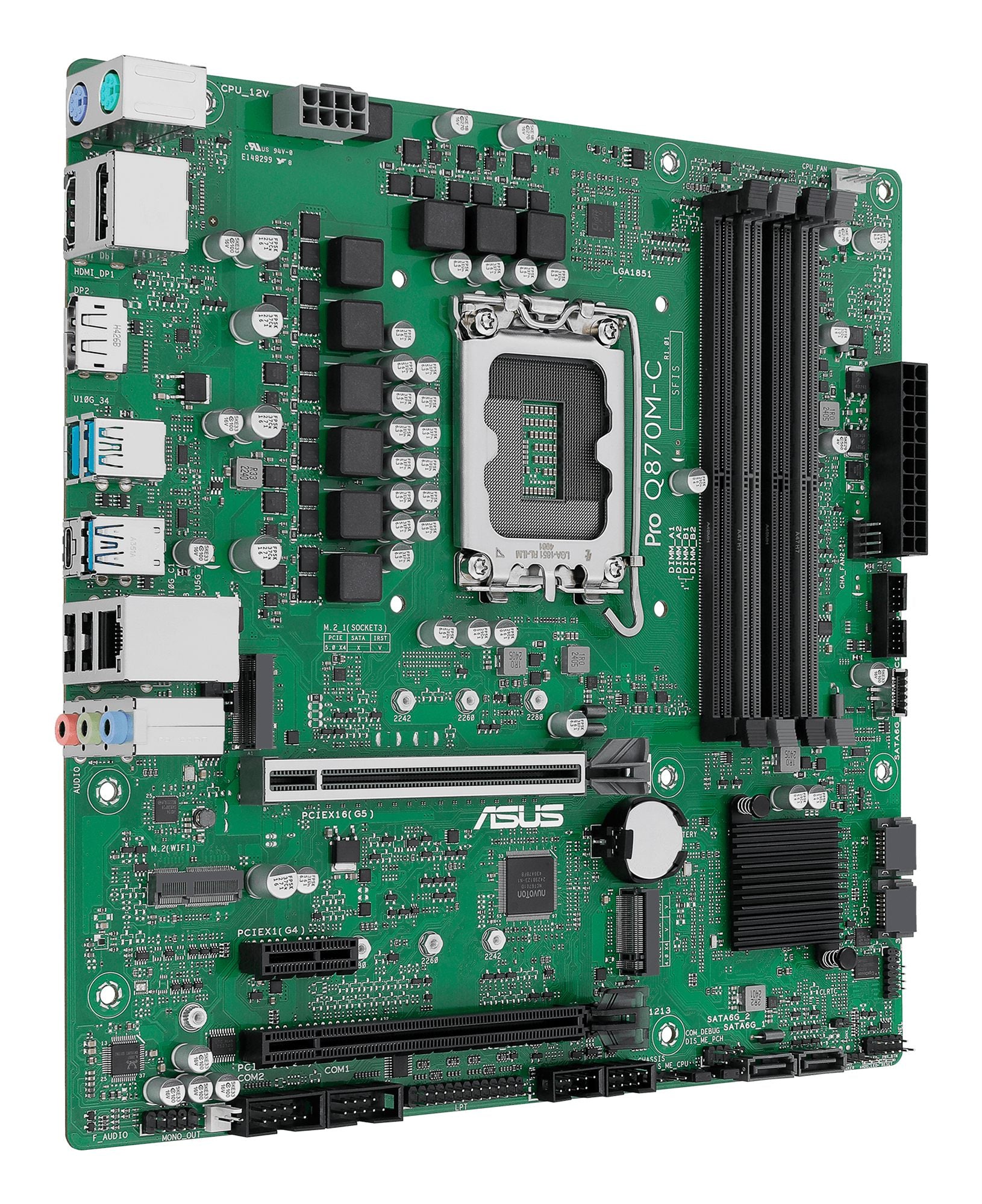 ASUS Q870 LGA1851 DDR5 Micro-ATX motherboard 2xHDMI 1xDP 2xM.2 4xSATA