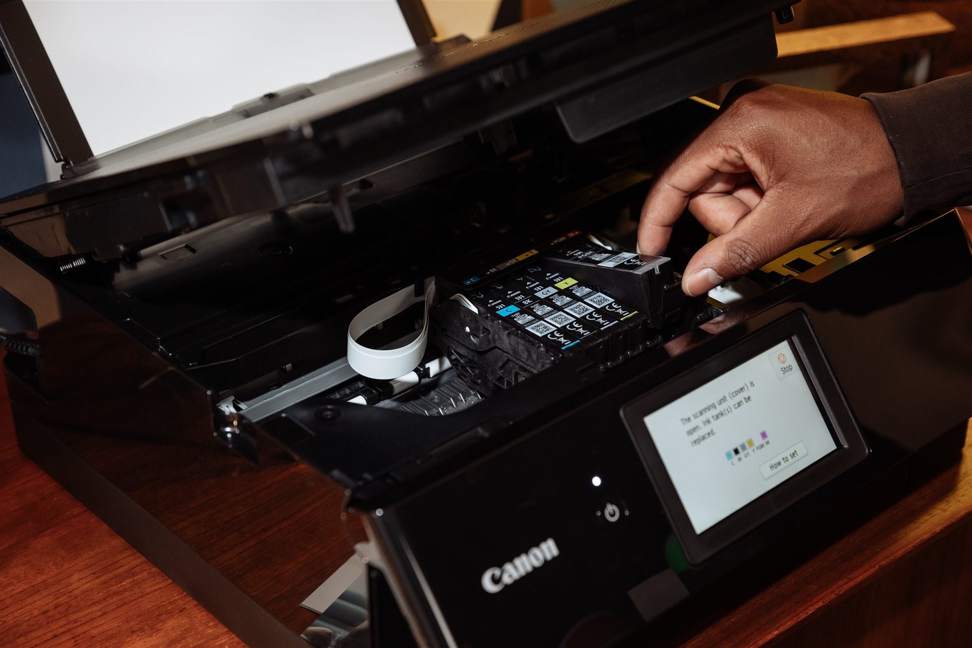 CANON PIXMA TS8750 MFP colour ink-jet A4 15 ipmprint 200 sheets USB 2.0 Wi-Fi black