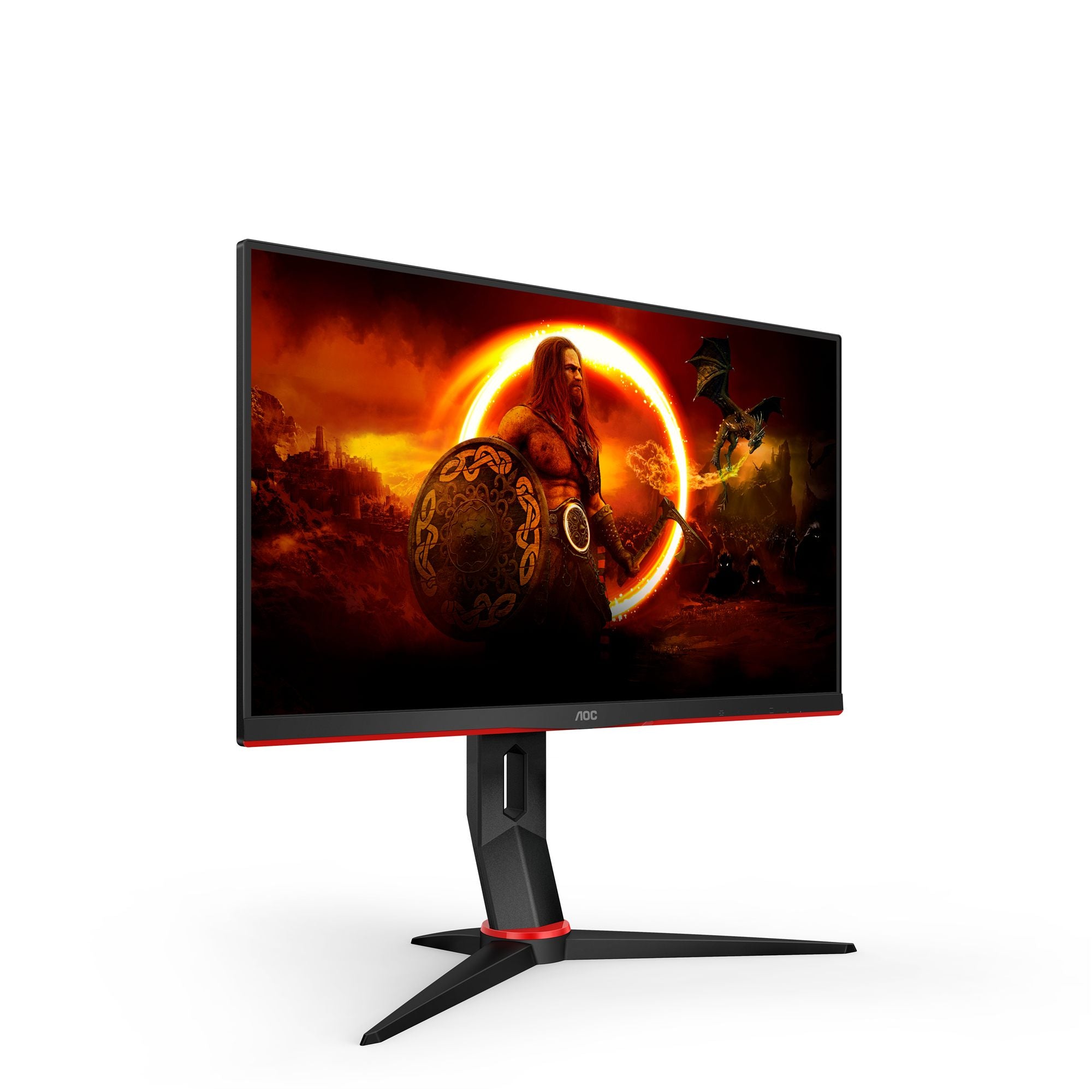 AOC Q24G2A/BK 23.8p Gaming Monitor IPS 2560x1440 1ms HDMI DP Black/Red