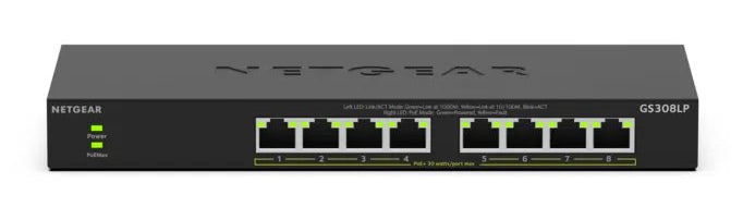 NETGEAR 8-PORT POE GIGABIT UNMANAGED SWITCH GS308LP