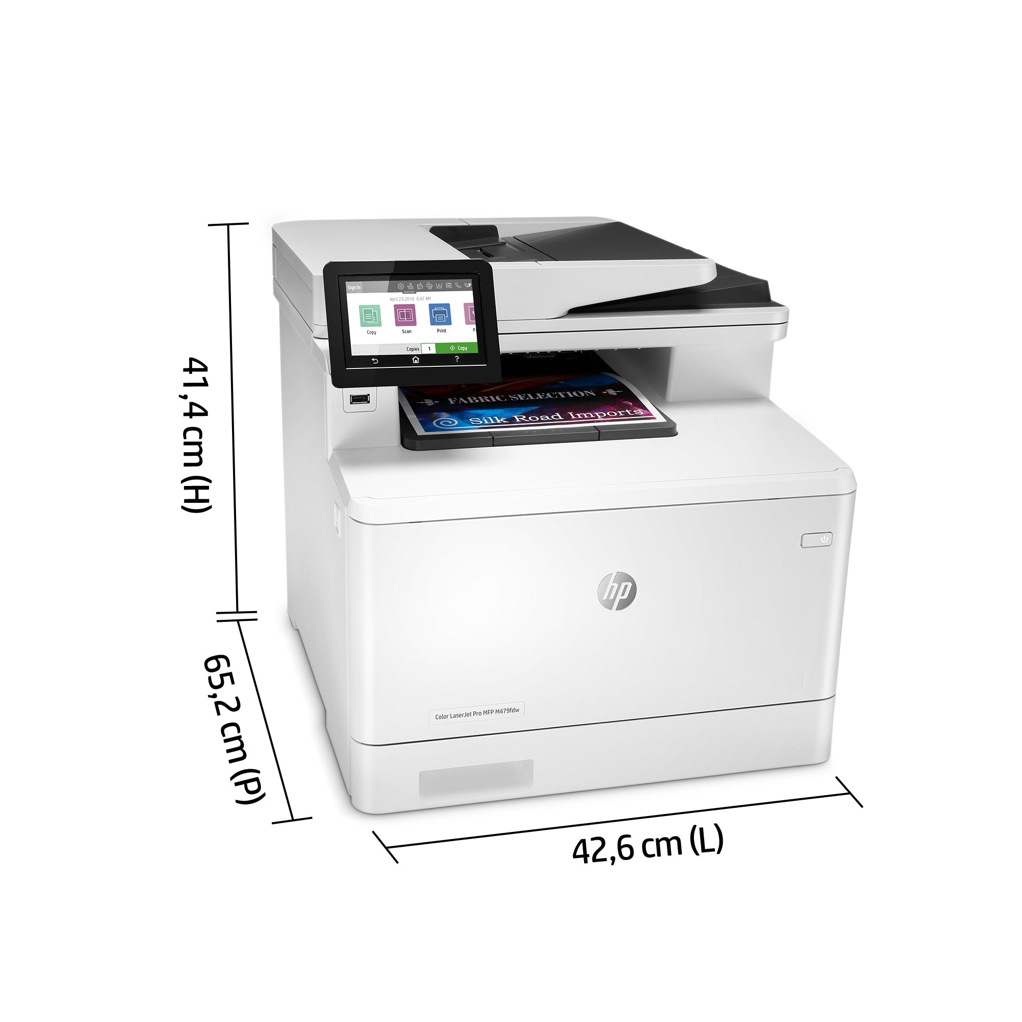 HP Color LaserJet Pro Imprimante multifonction M479dw, Impression, copie, numérisation, e-mail, Impression recto-verso  Numérisation vers e-mail/PDF  Chargeur a