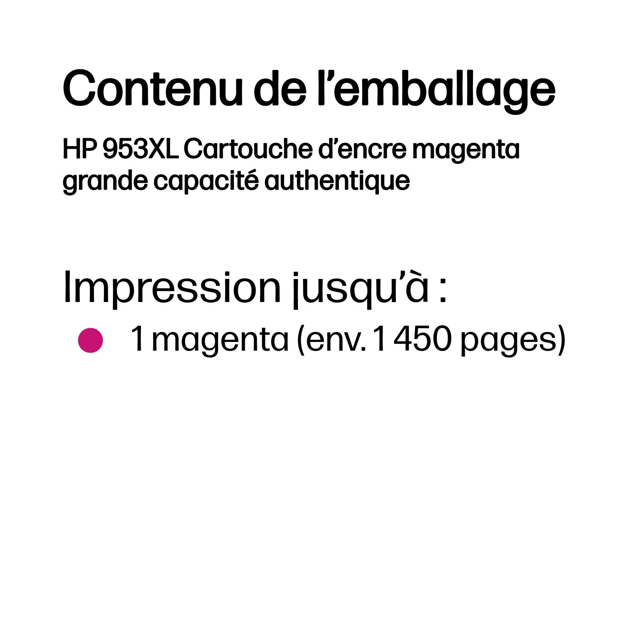 HP 953XL High Yield Magenta Original Ink Cartridge