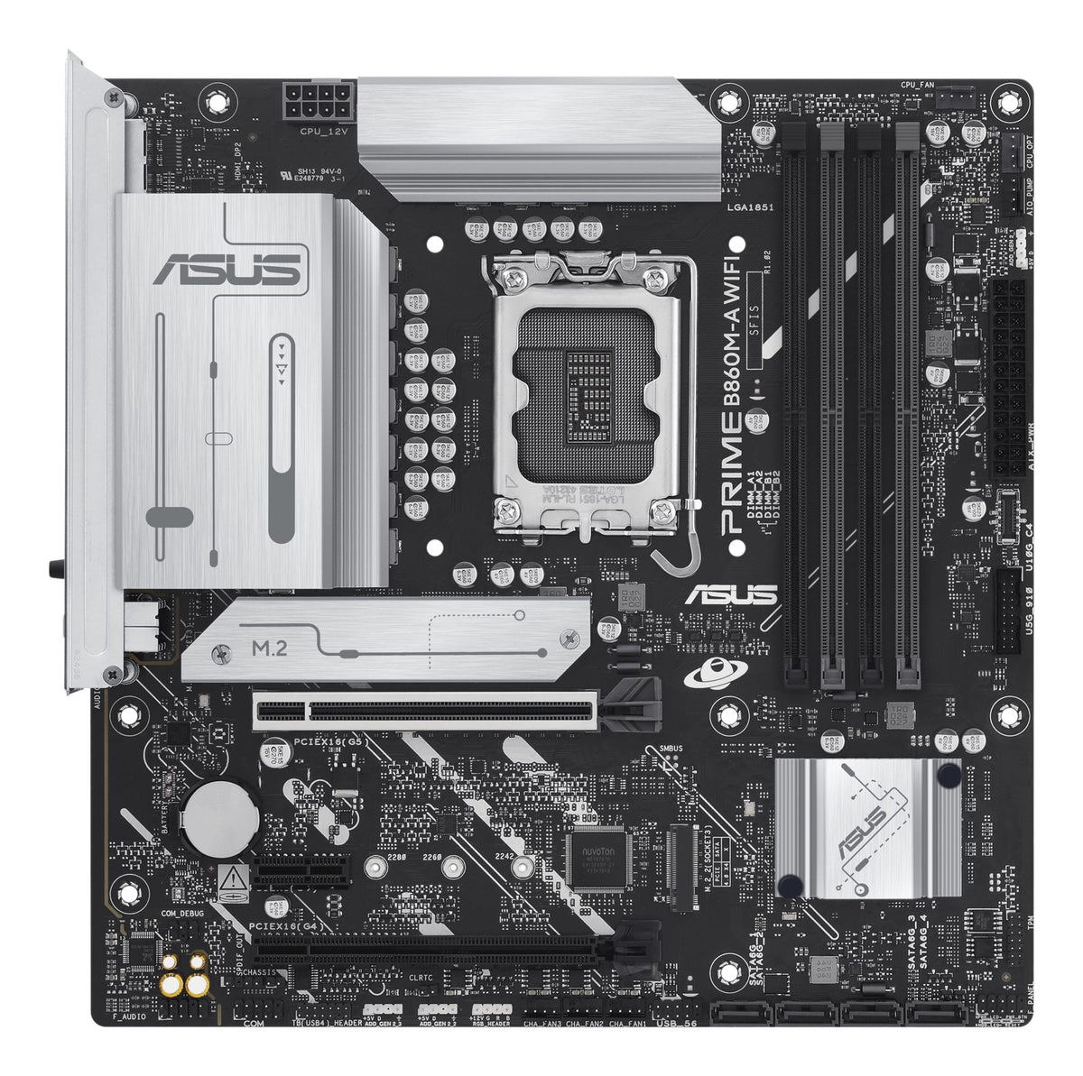 ASUS PRIME B860M-A WIFI LGA1851 DDR5 micro ATX MB 1xHDMI 2xDP 2xM.2 4xSATA