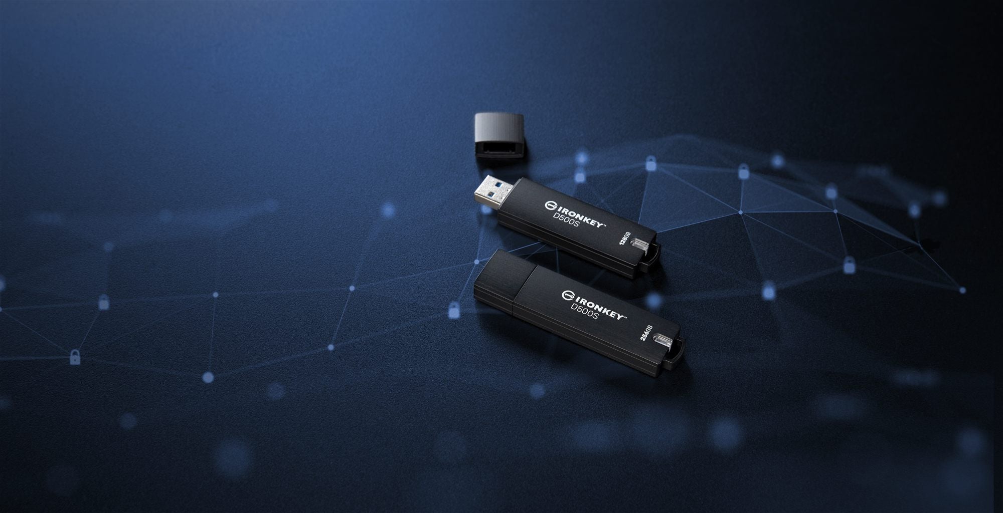 KINGSTON 128Go IronKey D500S FIPS 140-3 Lvl 3 Pending AES-256