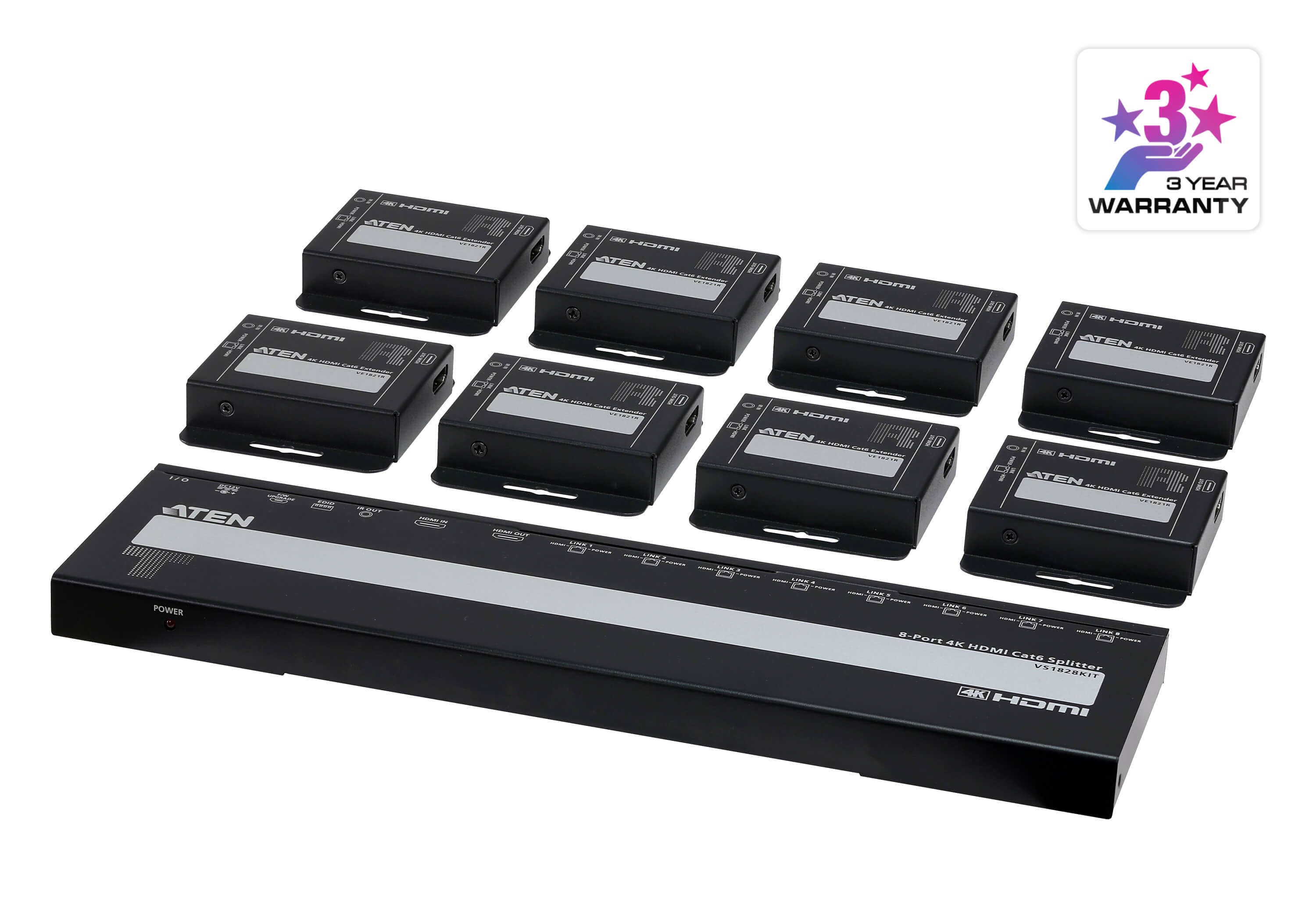 ATEN VS1828KIT DISTRIBUTEUR 8Ports HDMI + 8 RECEPTEURS