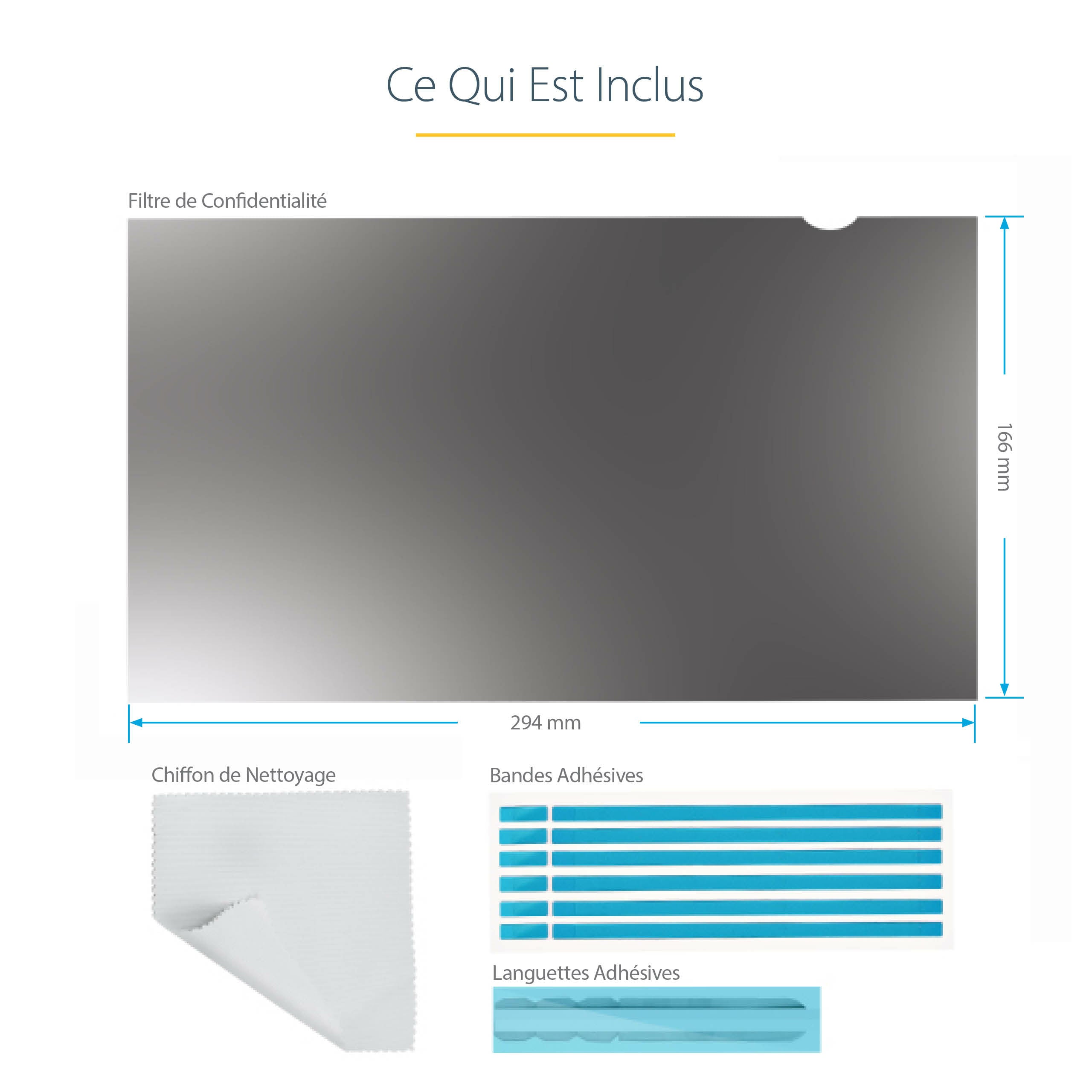 13.3in Laptop Privacy Screen Anti-Glare