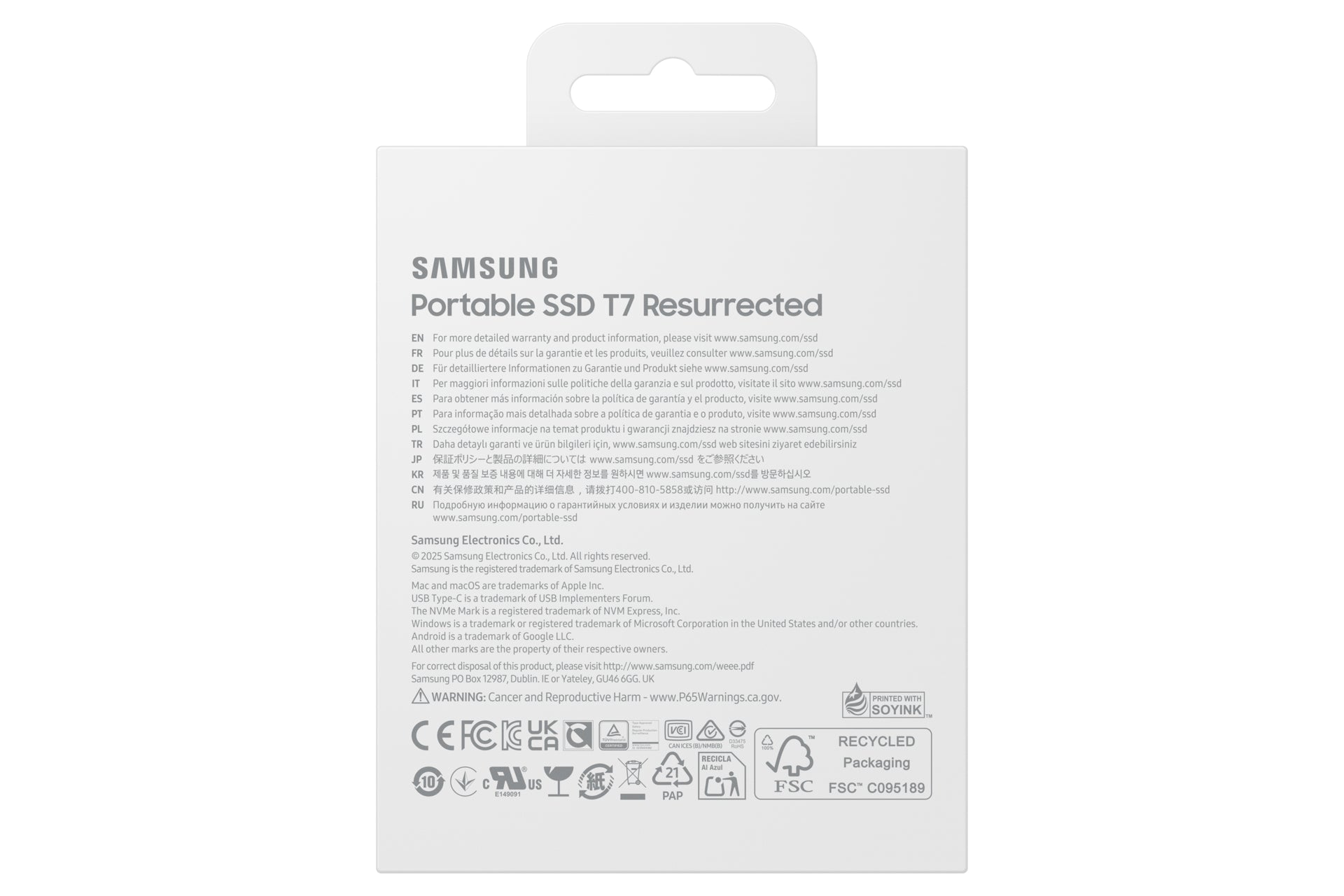 Samsung Portable SSD T7 Resurrected 4TB