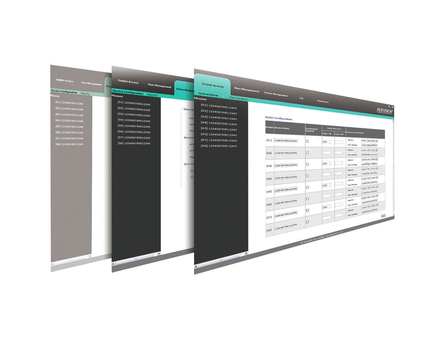 ATEN  eco DC Interface utilisateur graphique Web de gestion énergie et DCIM