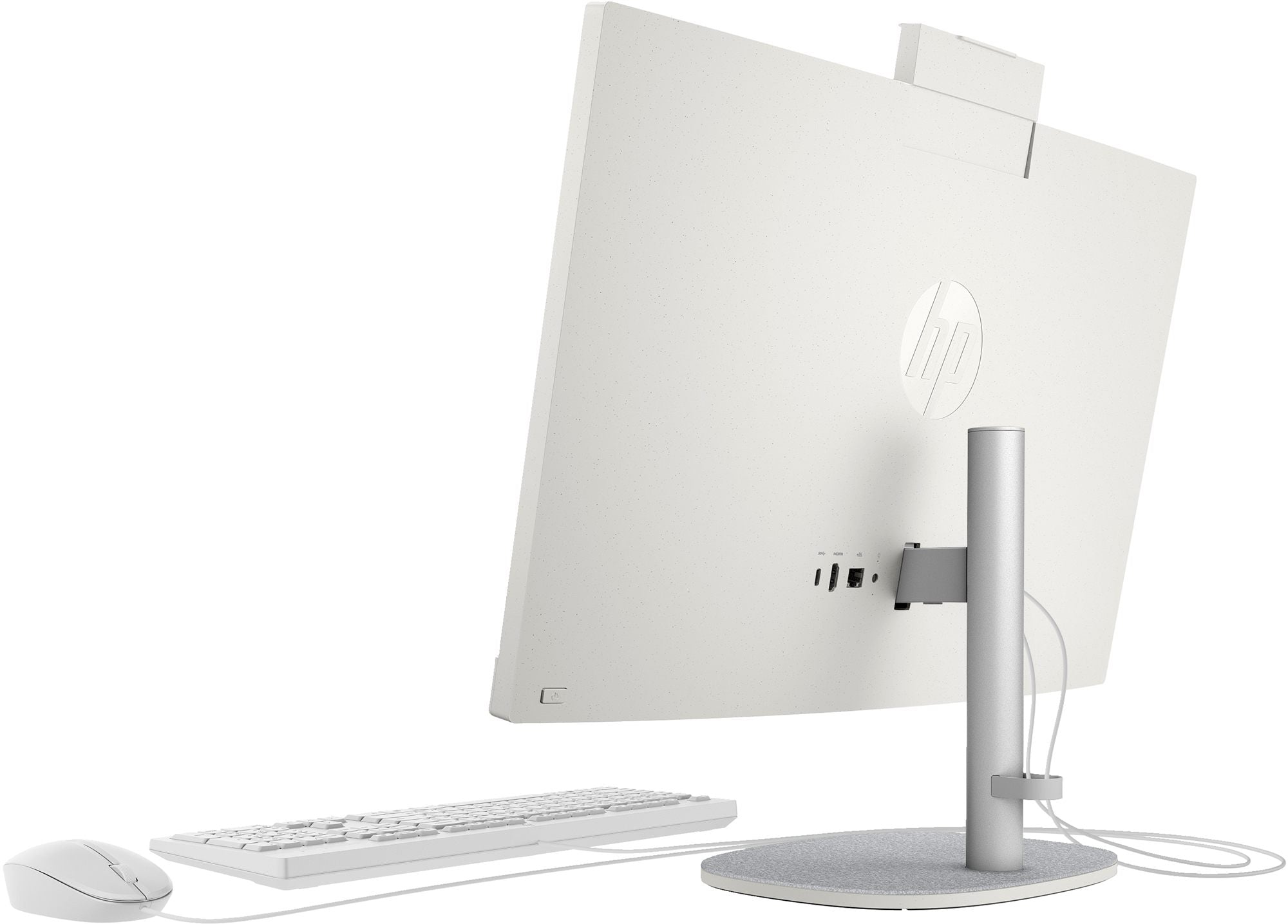 HP 24-cr0034nf AMD Ryzen™ 5 7520U 60,5 cm (23.8") 1920 x 1080 pixels PC All-in-One 8 Go LPDDR5-SDRAM 512 Go SSD Windows 11 Home Wi-Fi 6 (802.11ax) Blanc