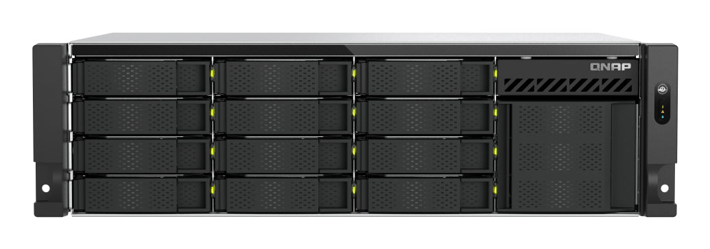 3U short-depth Rackmount NAS 12x3.5"&4